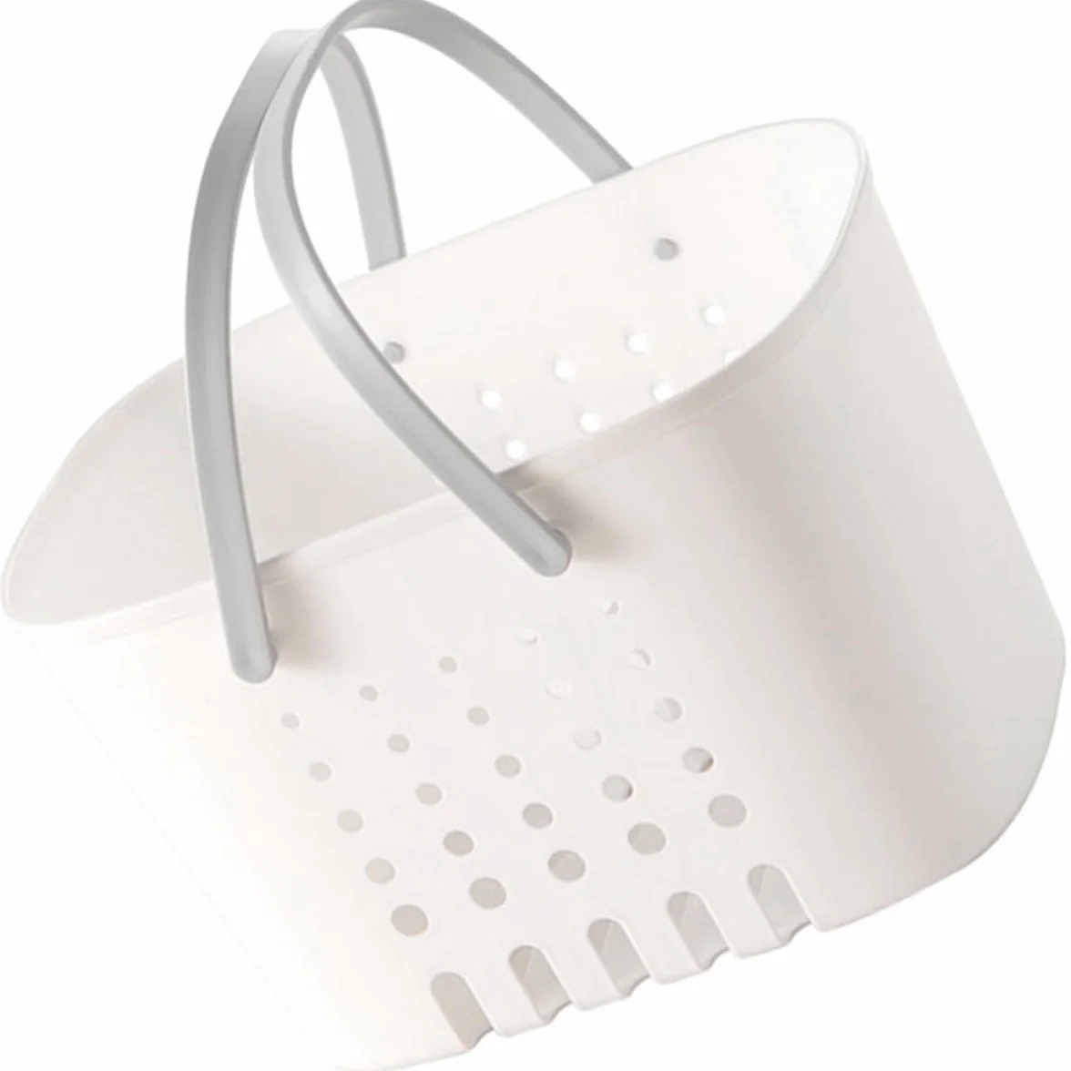 Genérico Cesta de Baño Portátil Asa y Drenaje Natural de Plástico para Almacenar Gel, Champú y Productos de Limpieza en Ducha