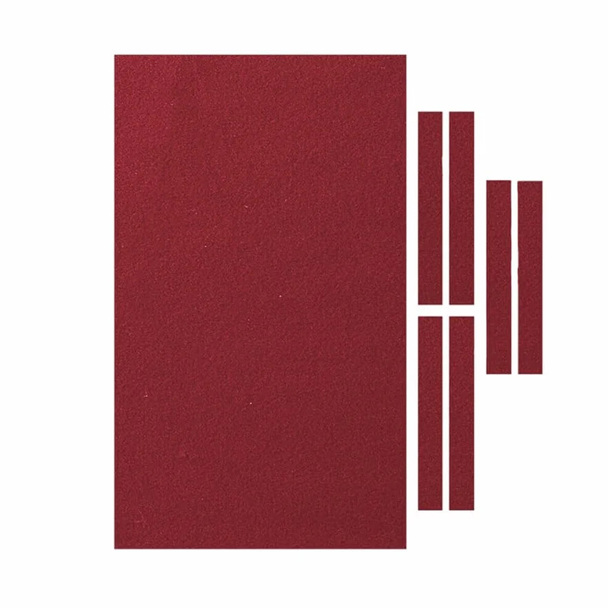 Paño de fieltro para mesa de billar 8 pies rojo 2,6x1,45 m