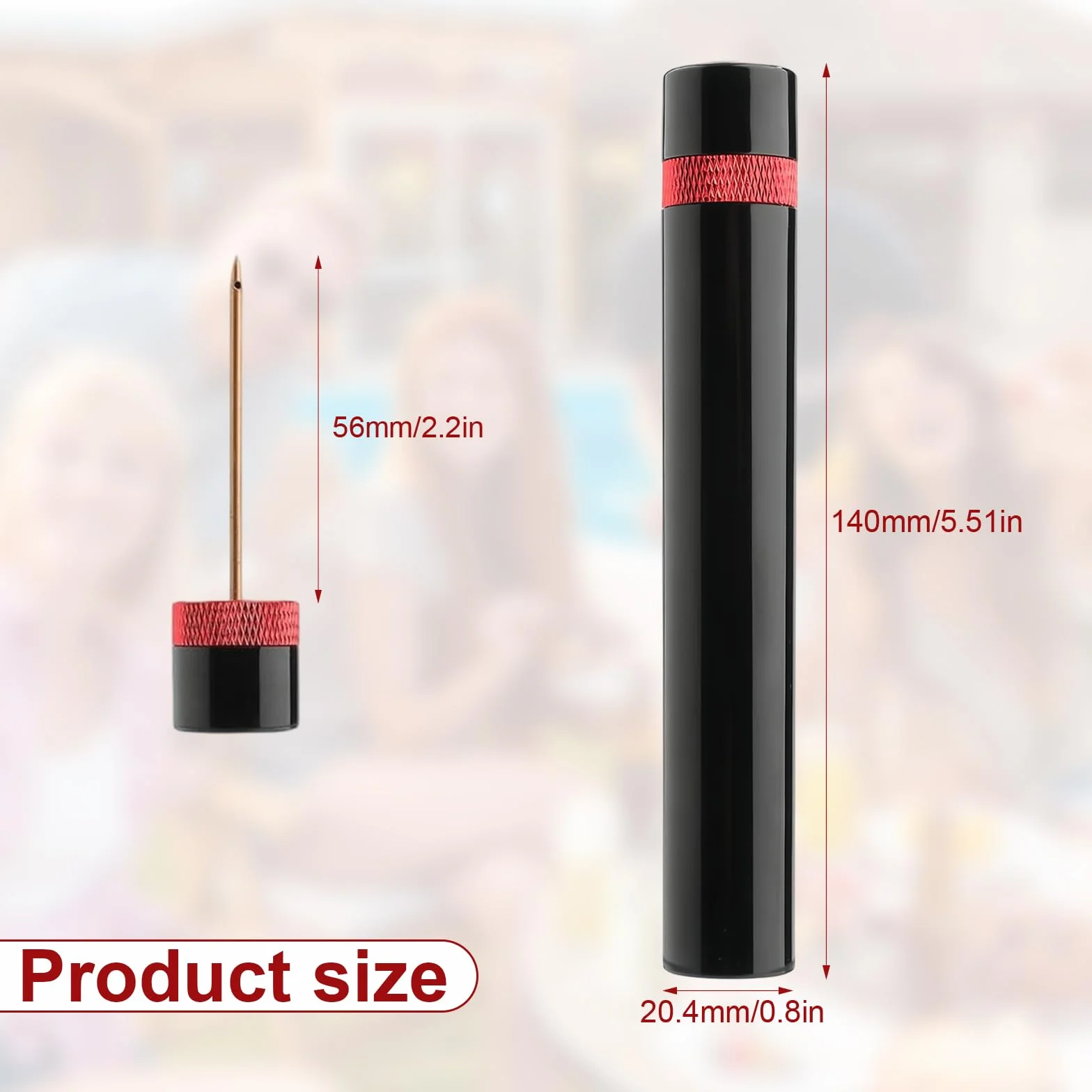 Abridor de Botellas Aire a Presión, Portátil Sacacorchos Profesional, 14 × 2,1 cm Saca Corchos Neumatico, con Manual de Instrucciones, para Uso Doméstico, Restaurante, Fiesta