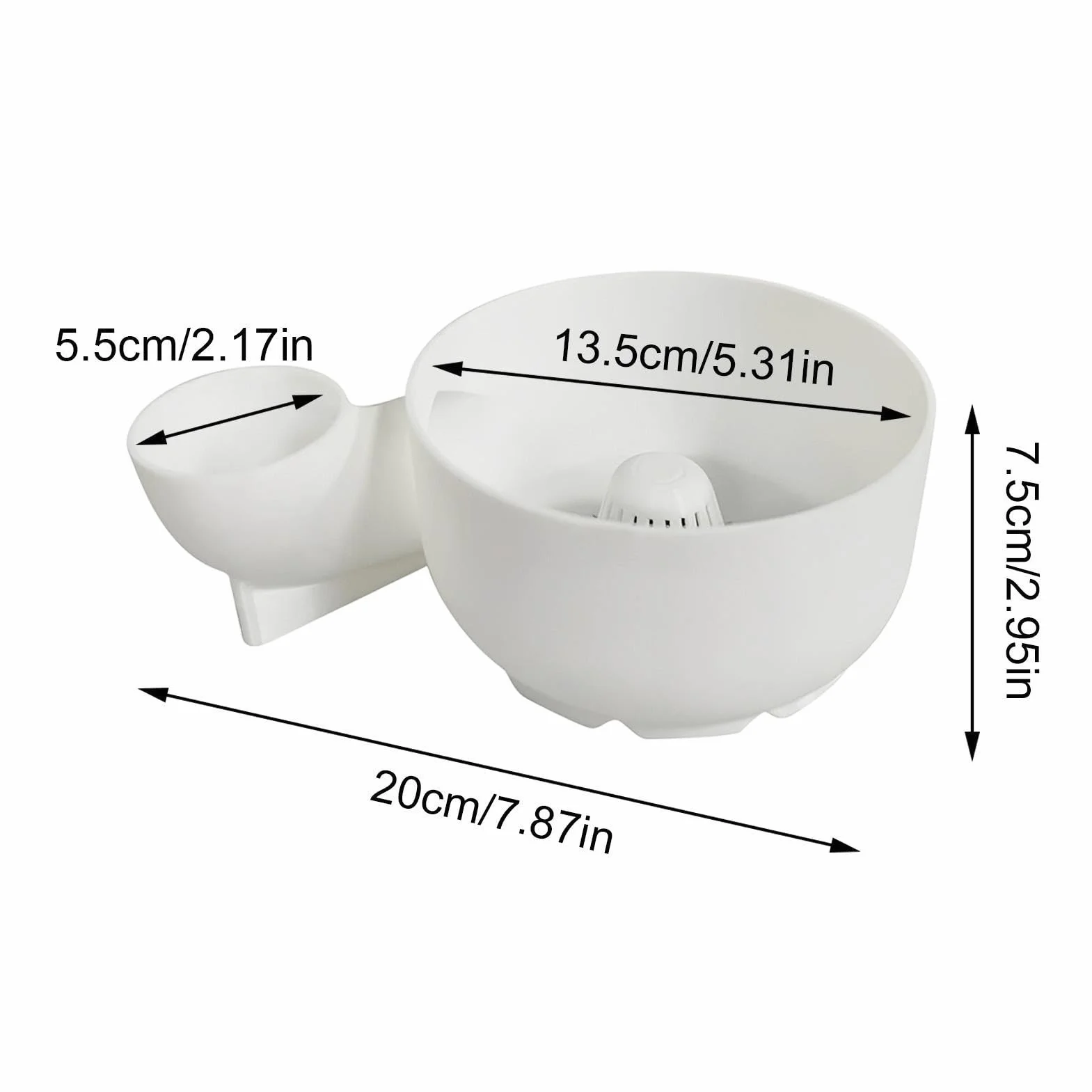 Genérico Limpieza Automática Cuencos Bayas, Colador Cuencos Bayase Pequeños Giratorios, Limpieza Escurridor Fresas Frutas Rápida, Cuenco Lavado Bayas con Orificio Drenaje, para Utensilios Cocina