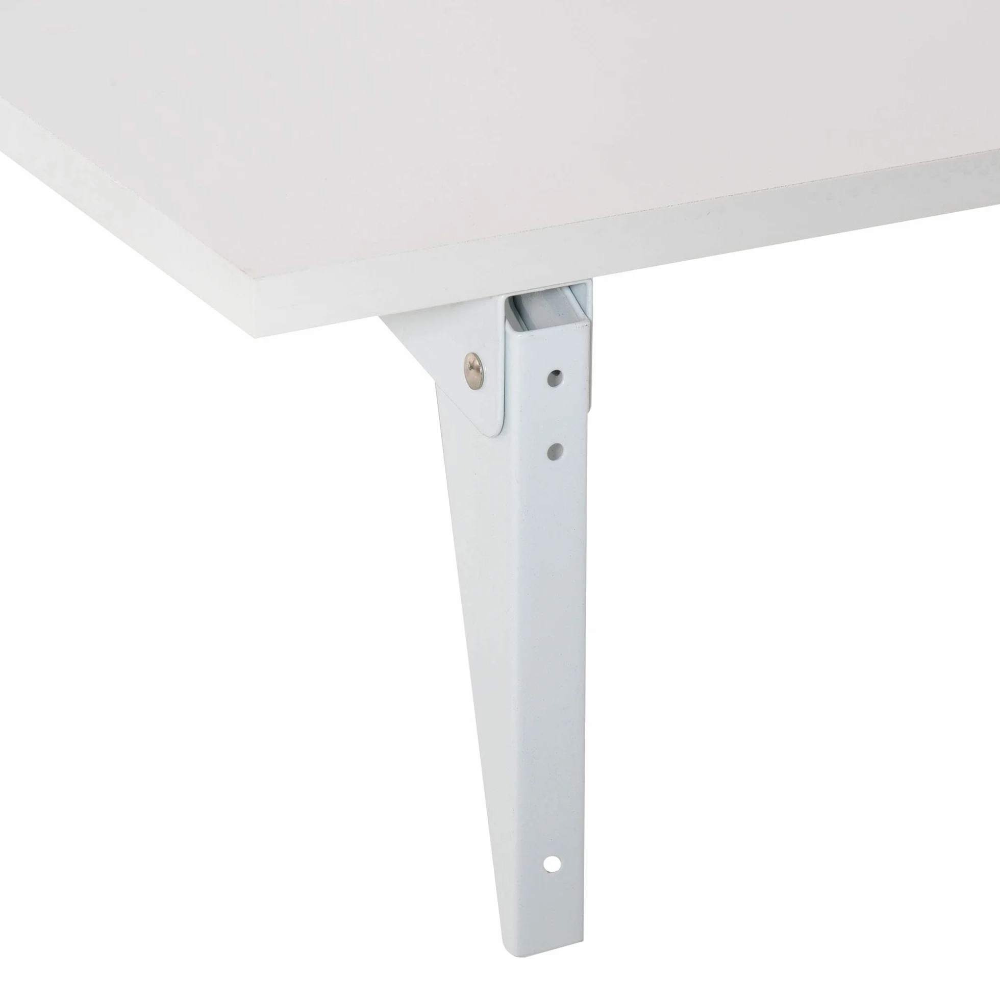 HOMCOM Mesa Plegable de Pared Mesa Abatible de Pared de Madera Ahorra Espacio para Cocina Comedor Dormitorio Carga 10 kg 60x40x20 cm Blanco