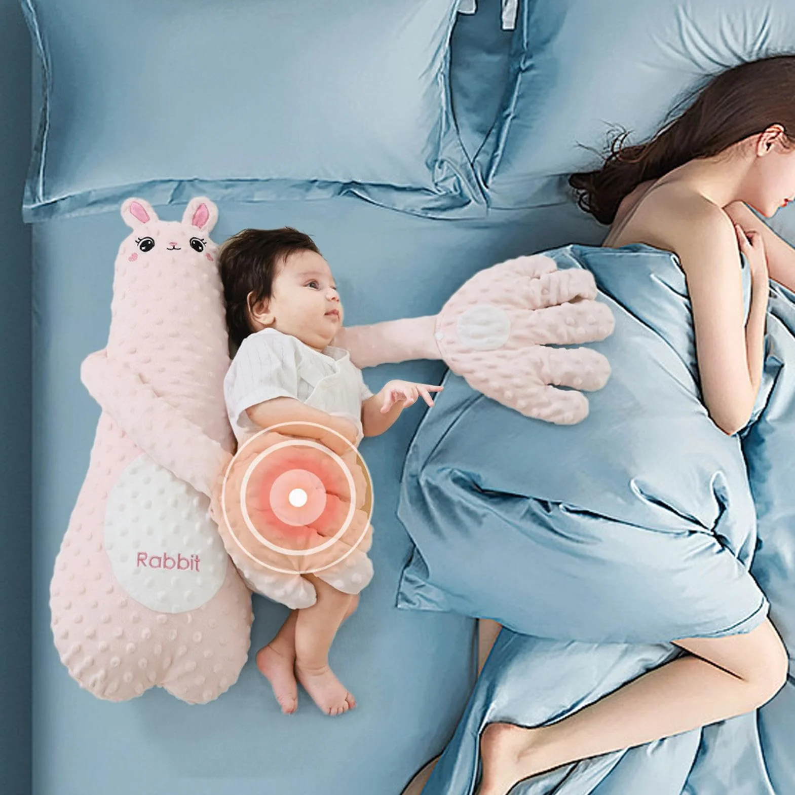 Baby Sleeping Hand Beater, Soath Sooth Toy De Chocolate, 5.91 Pulgadas