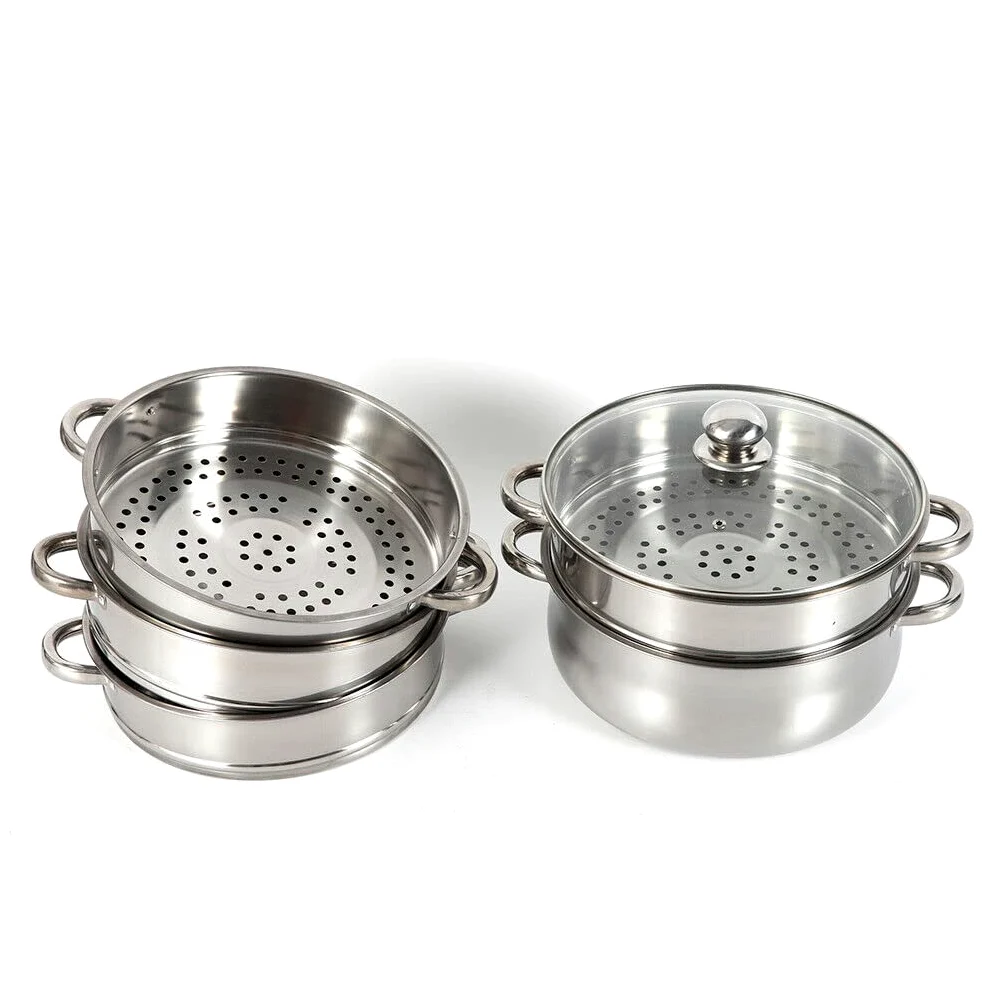Cocina de vapor multifunción hogar cinco capas multicapa huevo al vapor, verduras al vapor, arroz al vapor olla integrada, vaporizador de seguridad con gran capacidad