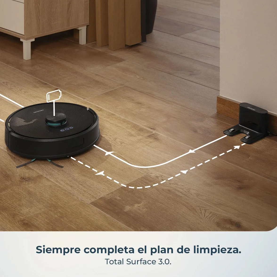 Cecotec Robot Aspirador Conga M70 Genesis. Navegación Láser, Motor Ungravity con 20000Pa, Aspira, Barre, Friega y Pasa la Mopa, Cepillo de Silicona, Doble Depósito, App 3.0, Cubre hasta 180m²