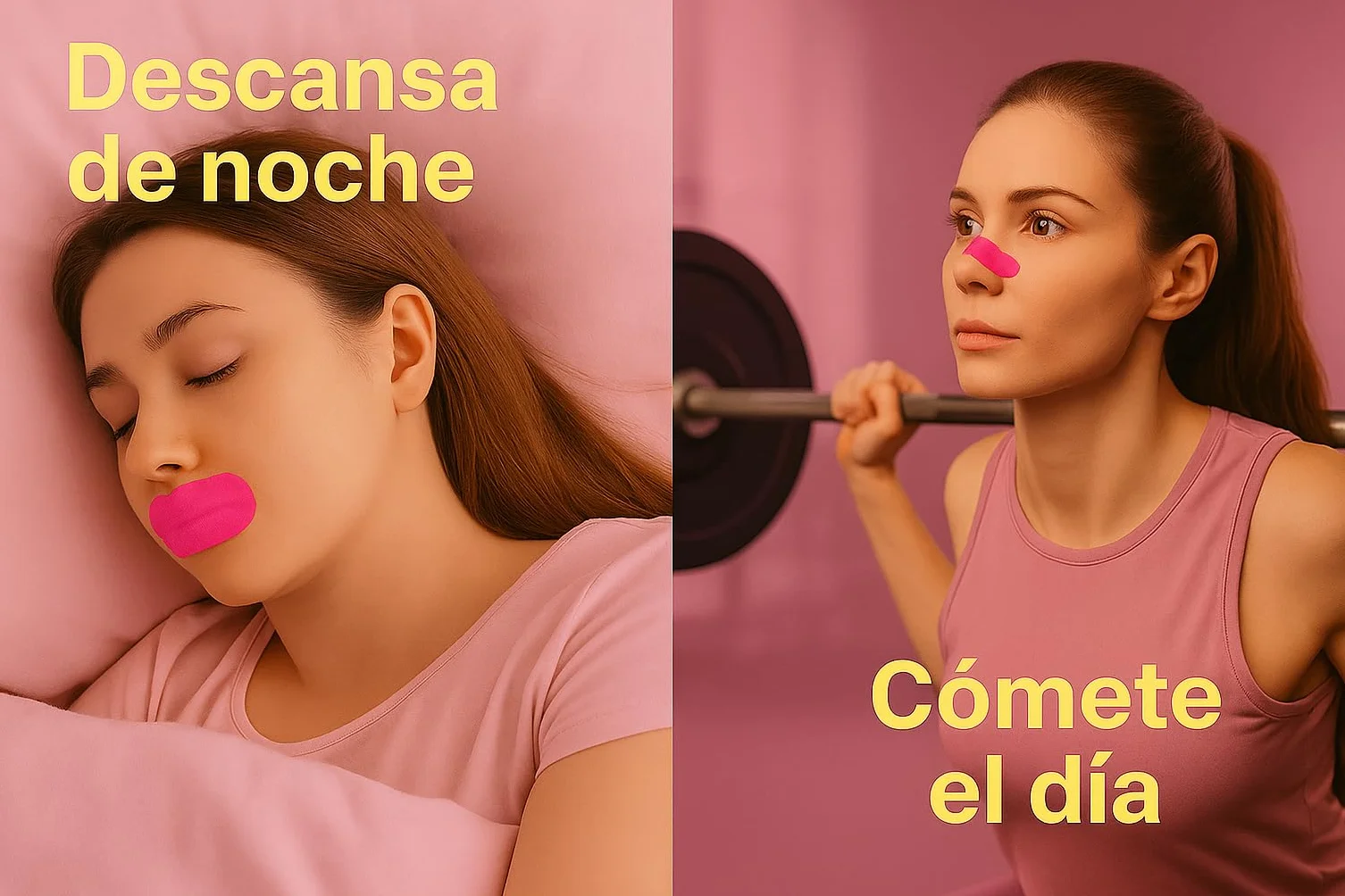 Cinta Bucal para Dormir 30 Unidades – Mouth Tape Antironquidos para Respirar por la Nariz