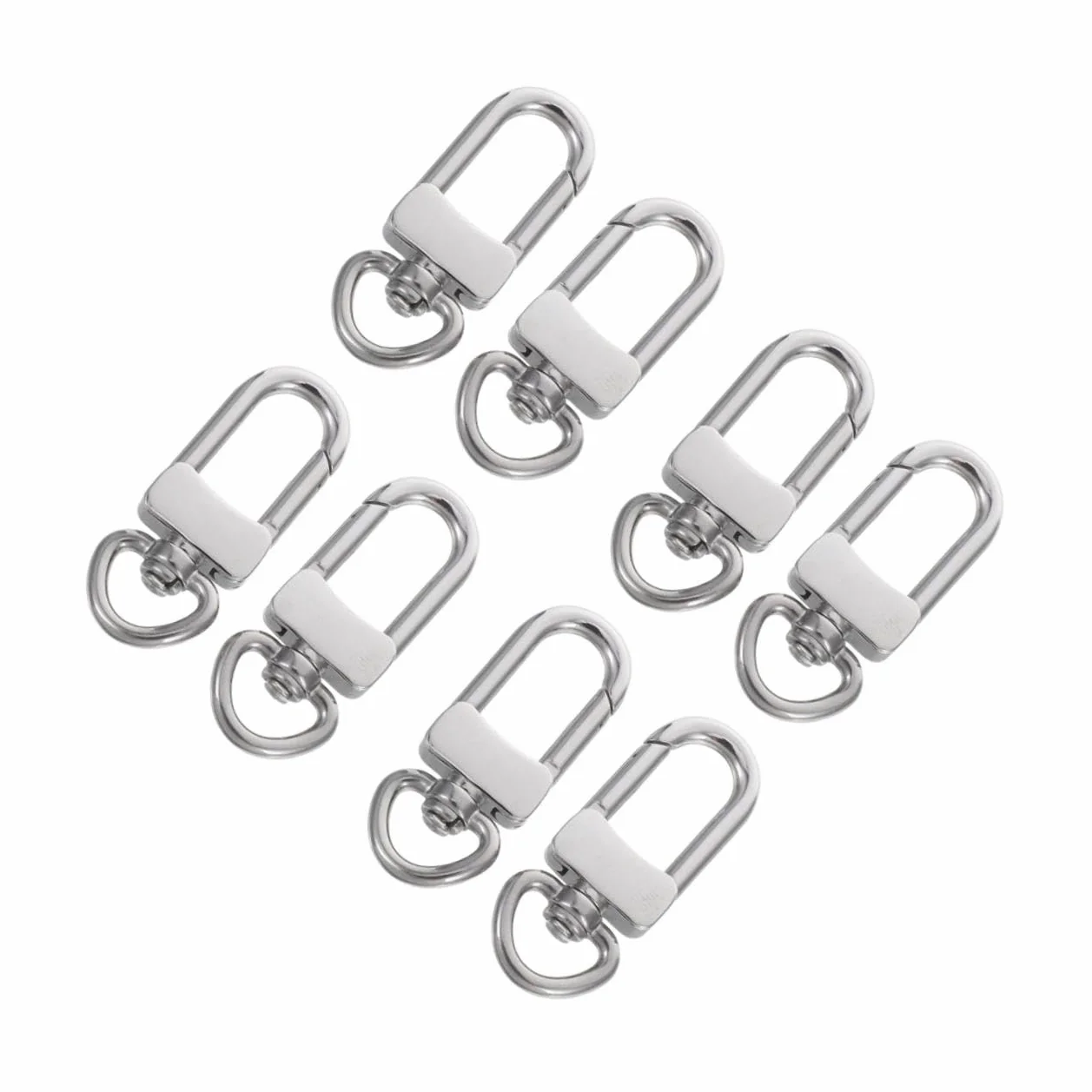 8 Piezas Ganchos Giratorios Inoxidable para Llaveros Cierres Tipo Langosta Resistentes la Corrosión Clips para Bolsas Accesorios para Manualidades y Joyería