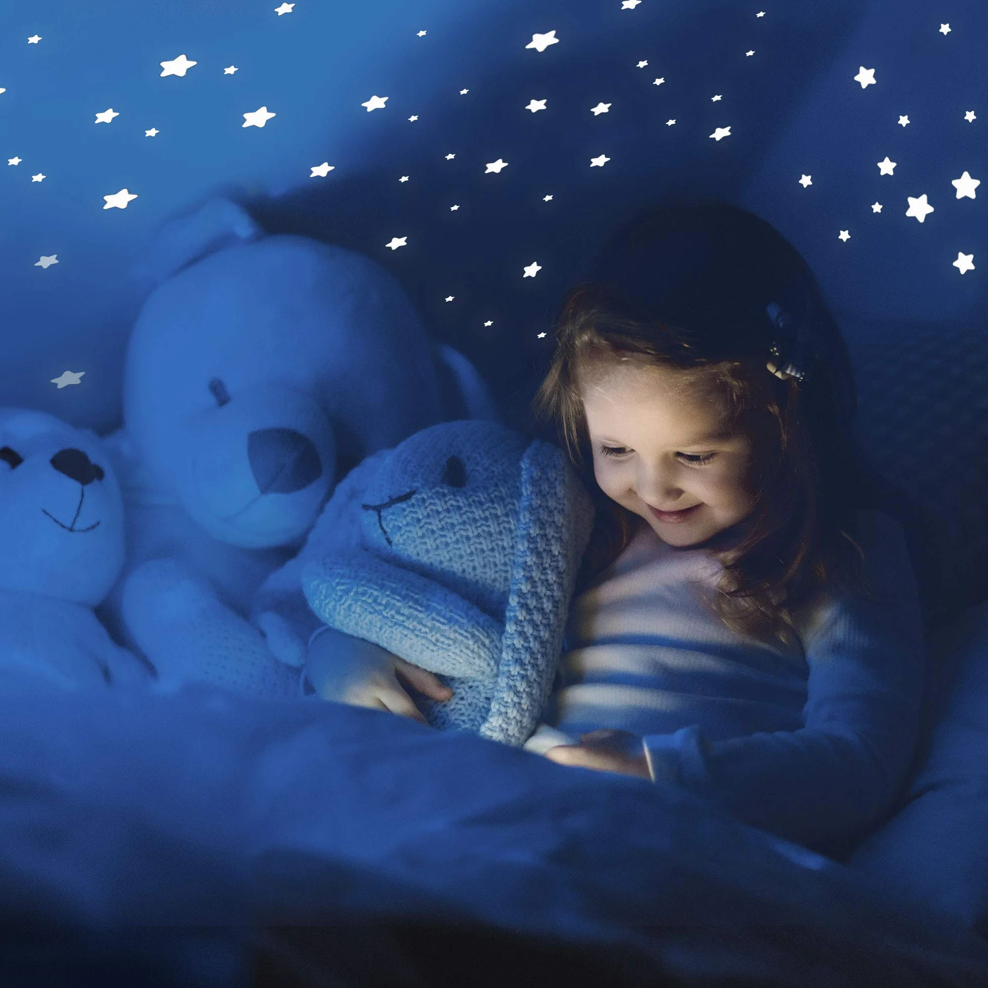 Pegatinas fluorescentes estrellas luminosas para techo y pared 452 pzas. Decoración dormitorio infantil