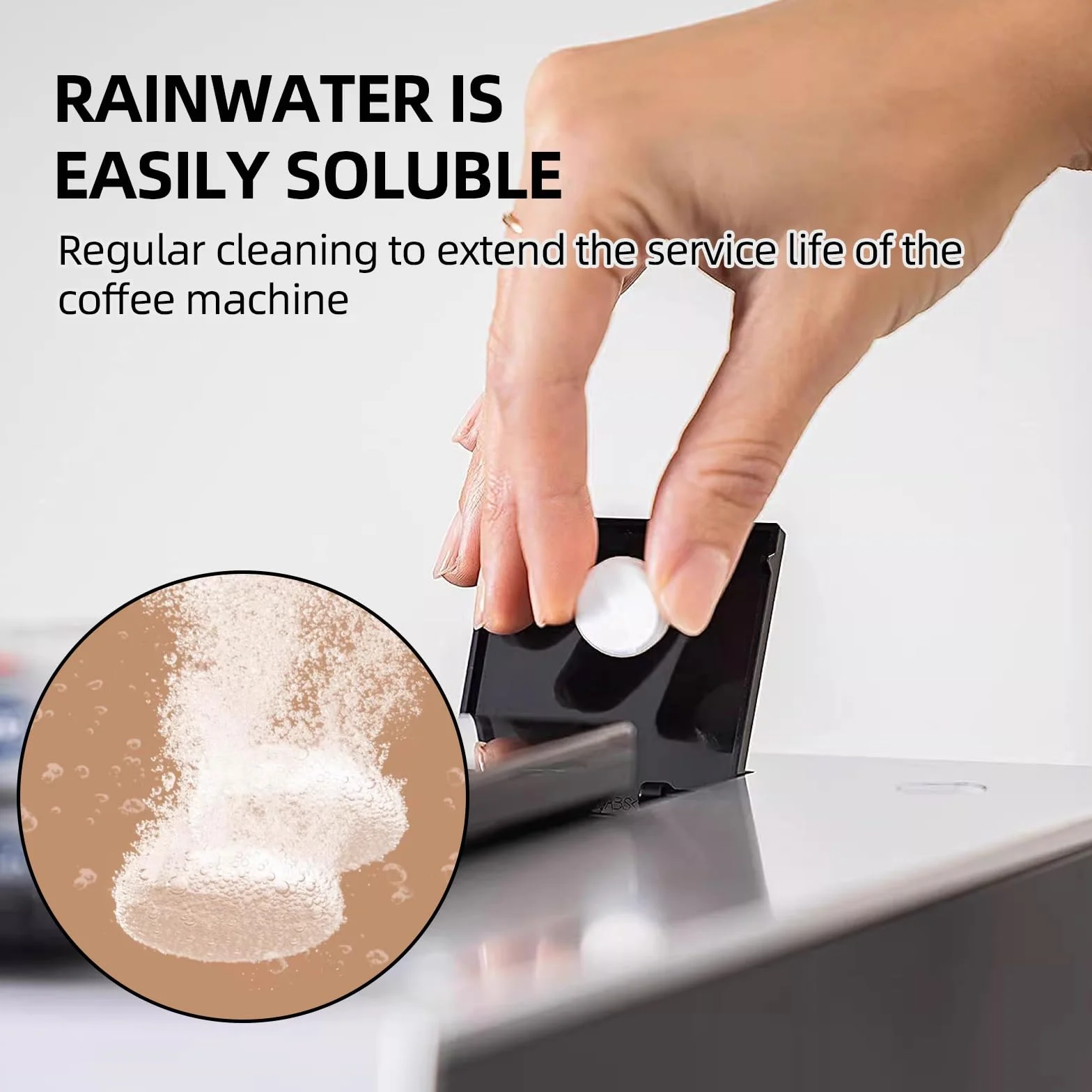 10 PCS Tabletas de limpieza para Máquinas de Café, Pastillas Limpiadoras y Descalcificadoras para Cafeteras Automáticas y Espresso, Eliminan Residuos y Aceites Eficazmente