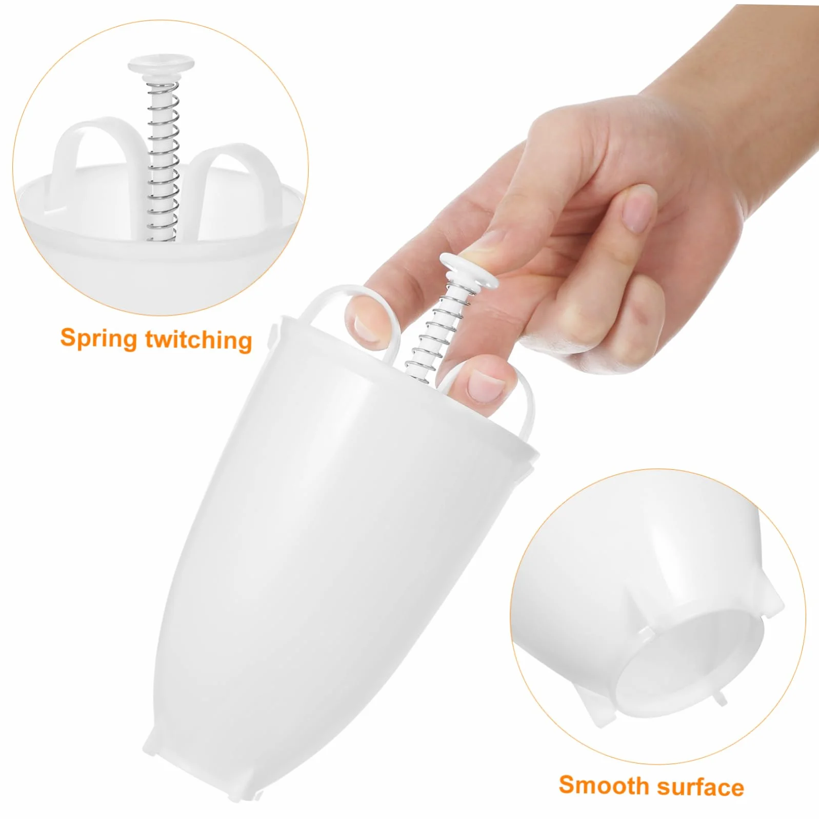 Mipcase Máquina para Hacer Roscos Fritos Manual Portátil 2 Moldes para Hornear Donas de Pp Adecuado para Repostería y Uso al Aire Libre