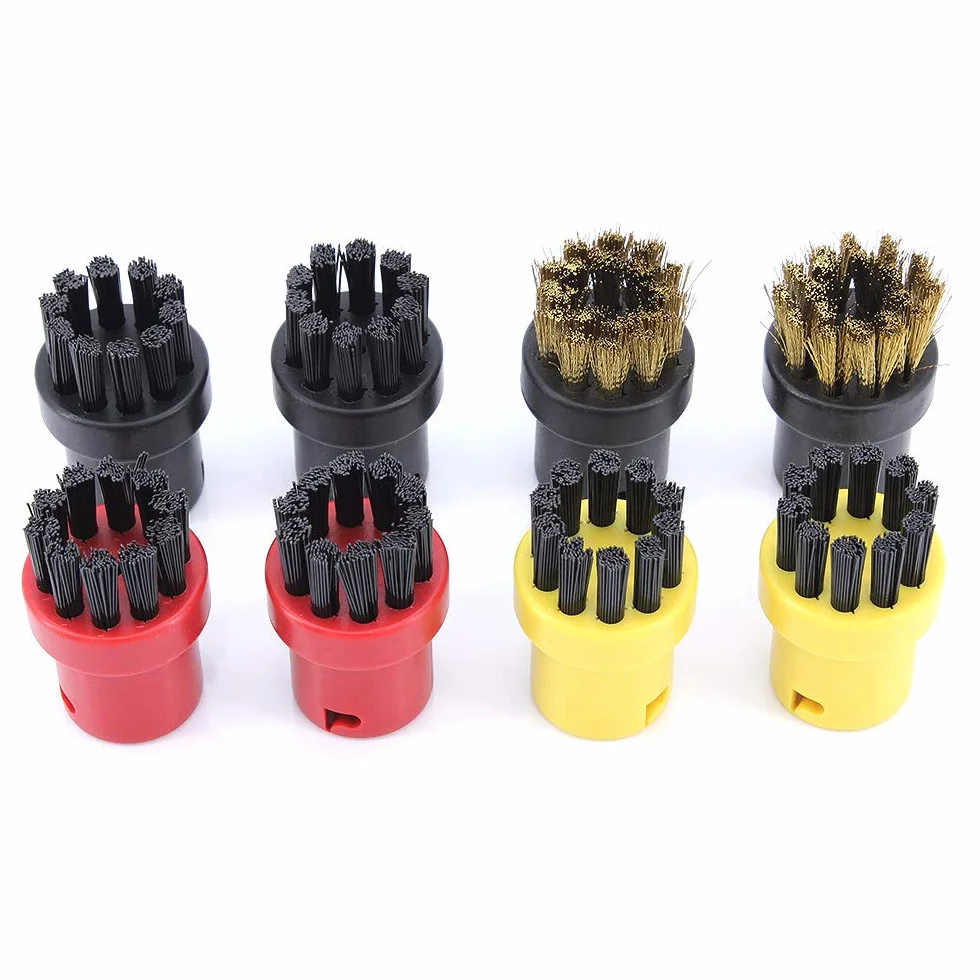 8Pcs Cepillo de Limpieza a Vapor, Boquilla Redonda, Cepillo para Kärcher SC1 SC2 CTK10 SC3 SC4 SC5 SC7