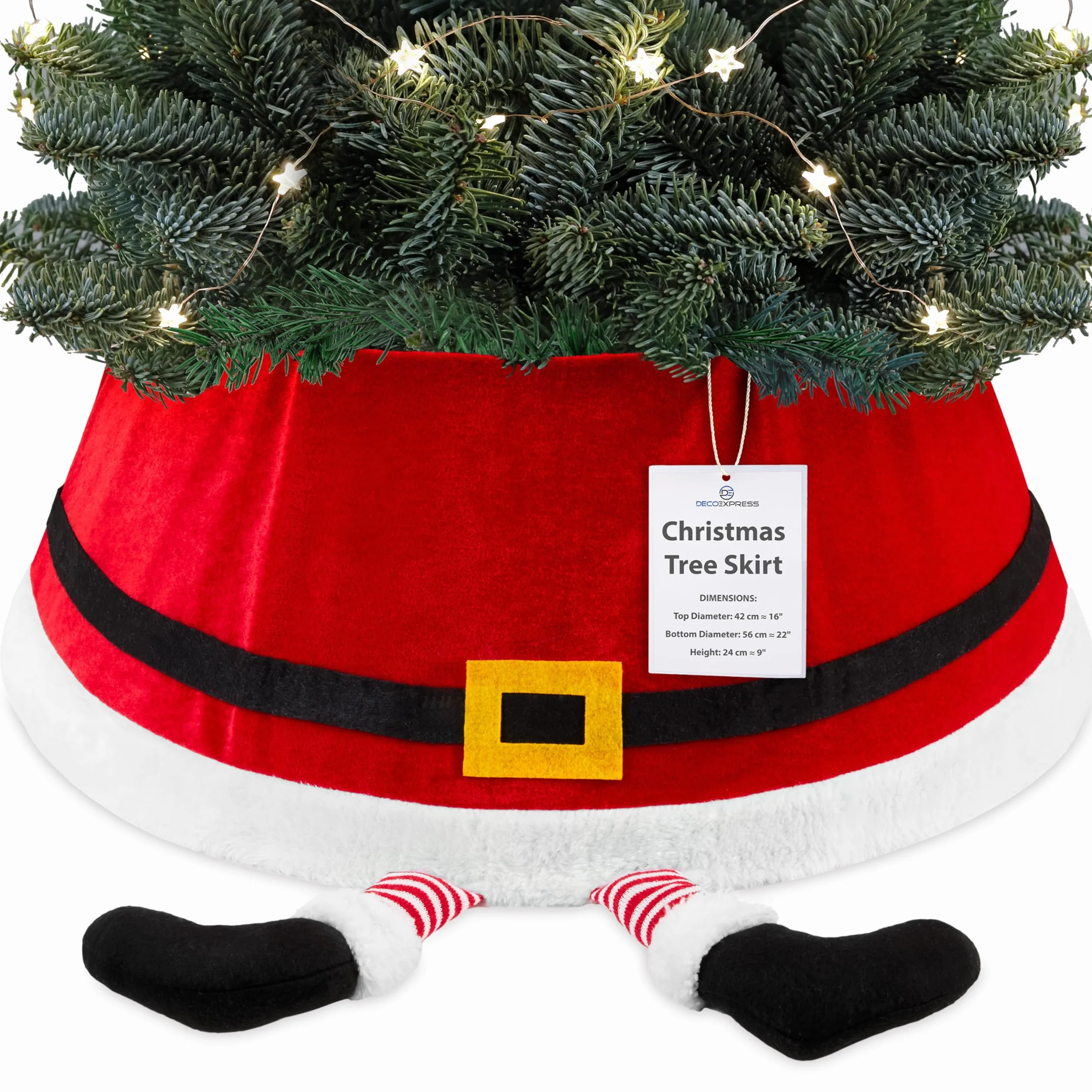 Deco Express Falda de Árbol de Navidad Cubre Arbol Navidad 42x56 cm Varios Diseños