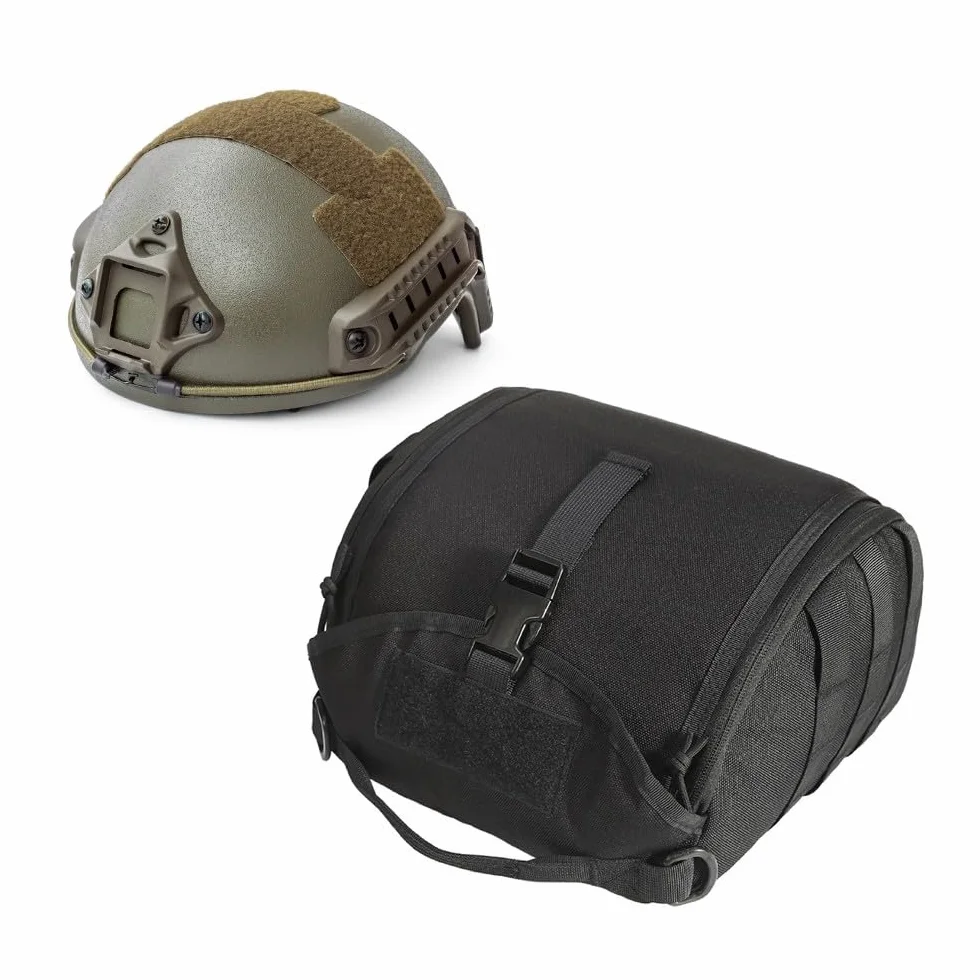 Bolsa para casco deportivo antiarañazos Molle Airsoft acolchada almacenamiento