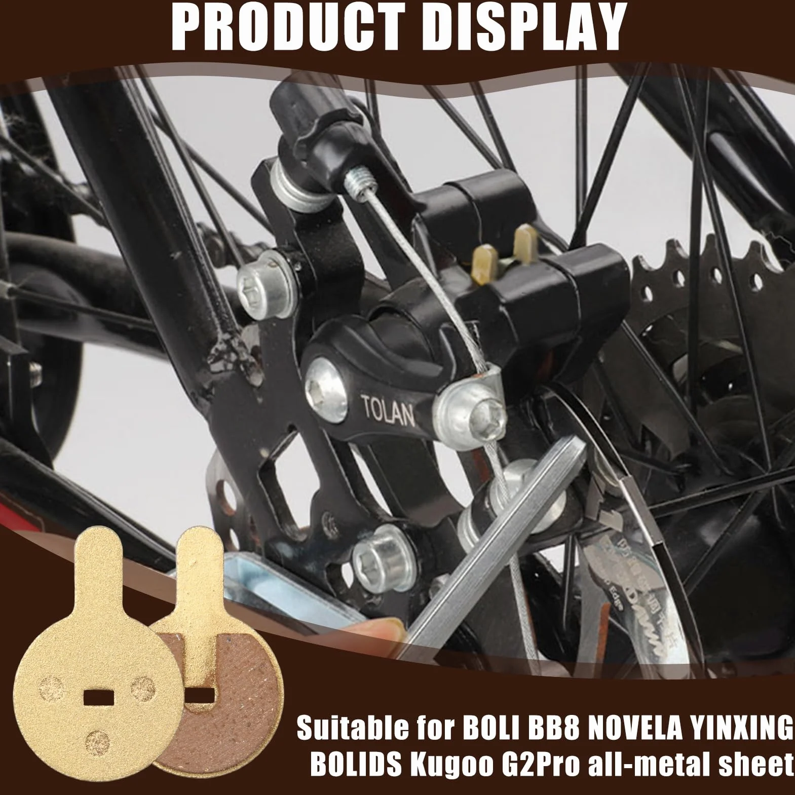 Pastillas de Freno de Sinterizado para Hitway H5 KUGOO G2 Pro Scooter