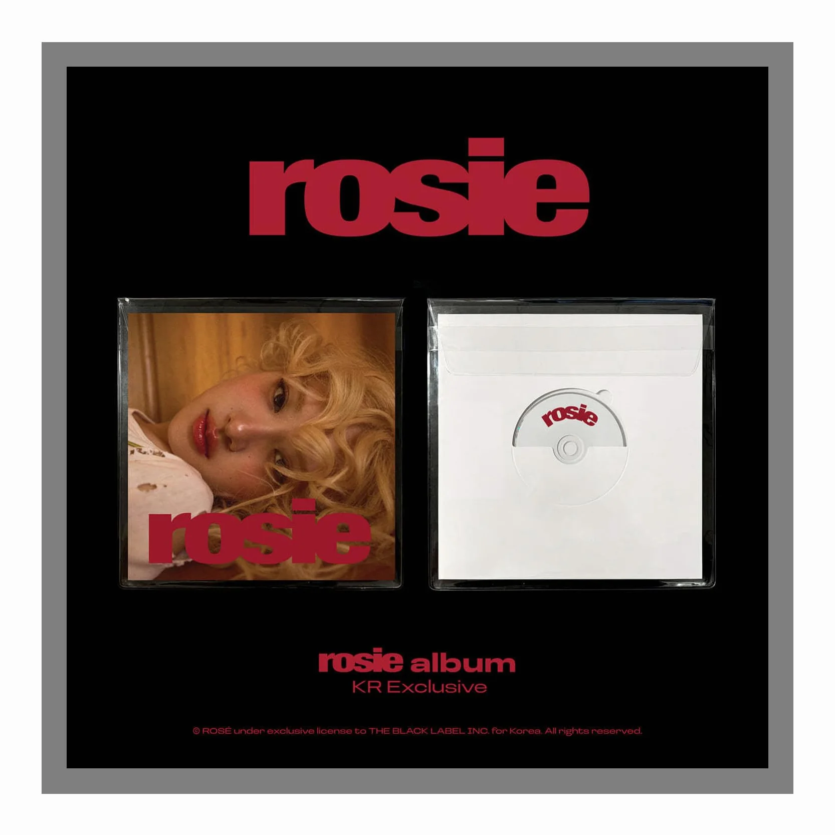 Rose Rosie - 1er álbum de estudio con seguimiento sellado ROSÉ (versión exclusiva KR)