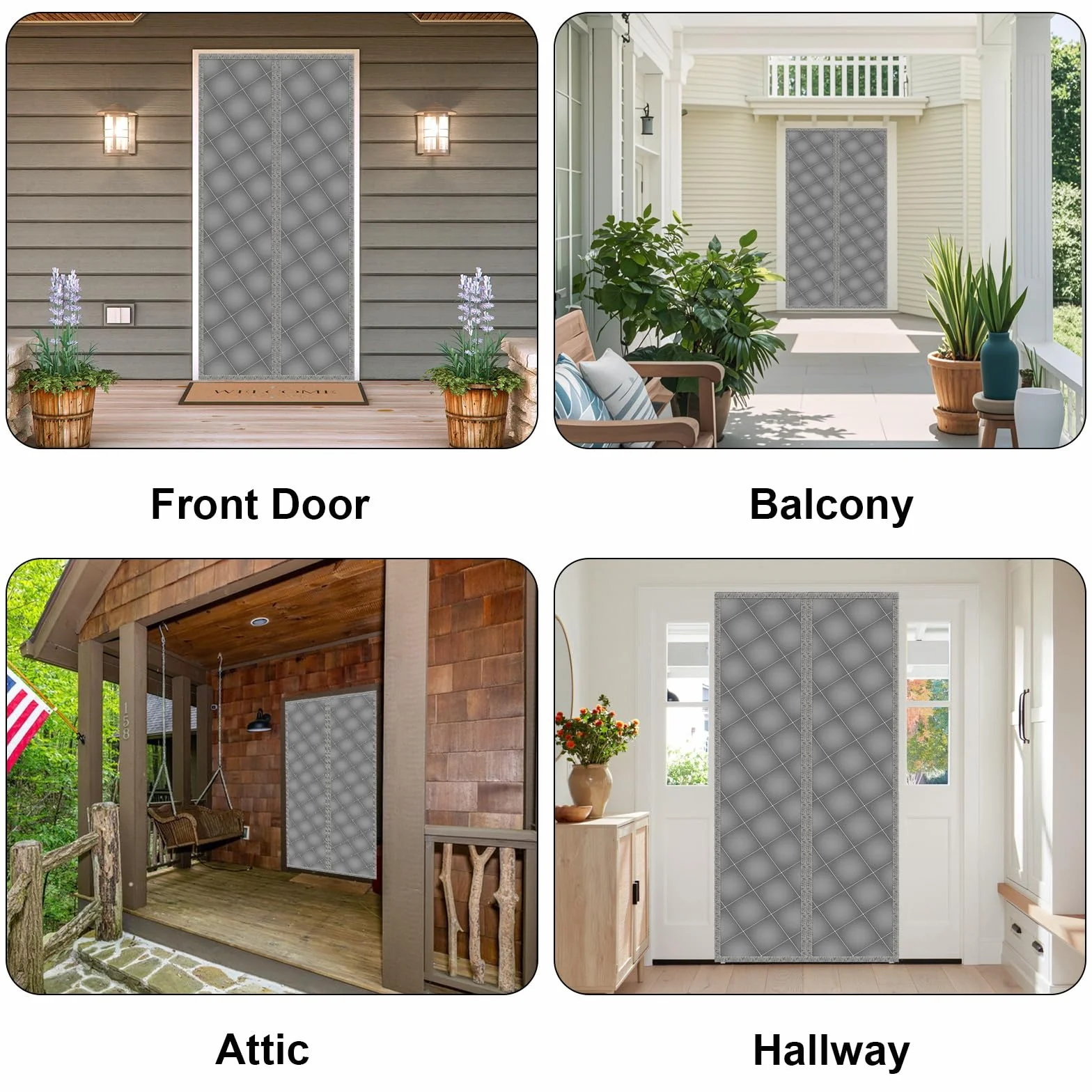 90 x 210 cm cortina térmica para puerta protección contra el frío, cortina magnética de protección térmica para puerta, tela Oxford engrosada, resistente al viento, cortina de protección contra