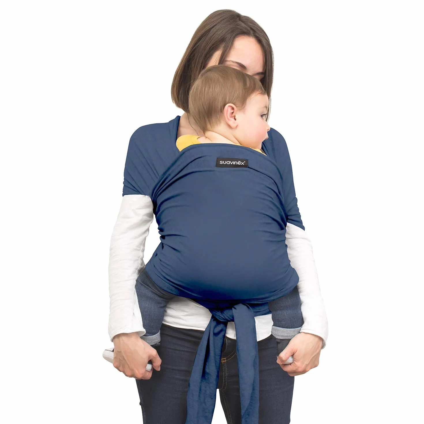 Suavinex Baby Wrap Fular Portabebés Elástico para Recién Nacidos hasta 8 kg Azul