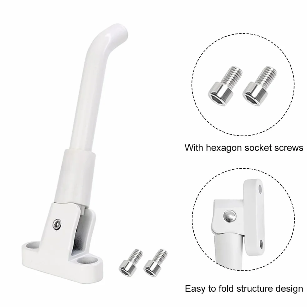 Butyeak Pata de Cabra para Xiaomi M365 Scooter, Soporte de Estacionamiento Blanco