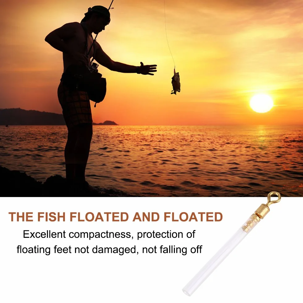 Adaptadores de Flotador Giratorio de Cobre 50 Piezas 3 Tamaños Accesorios para Pesca