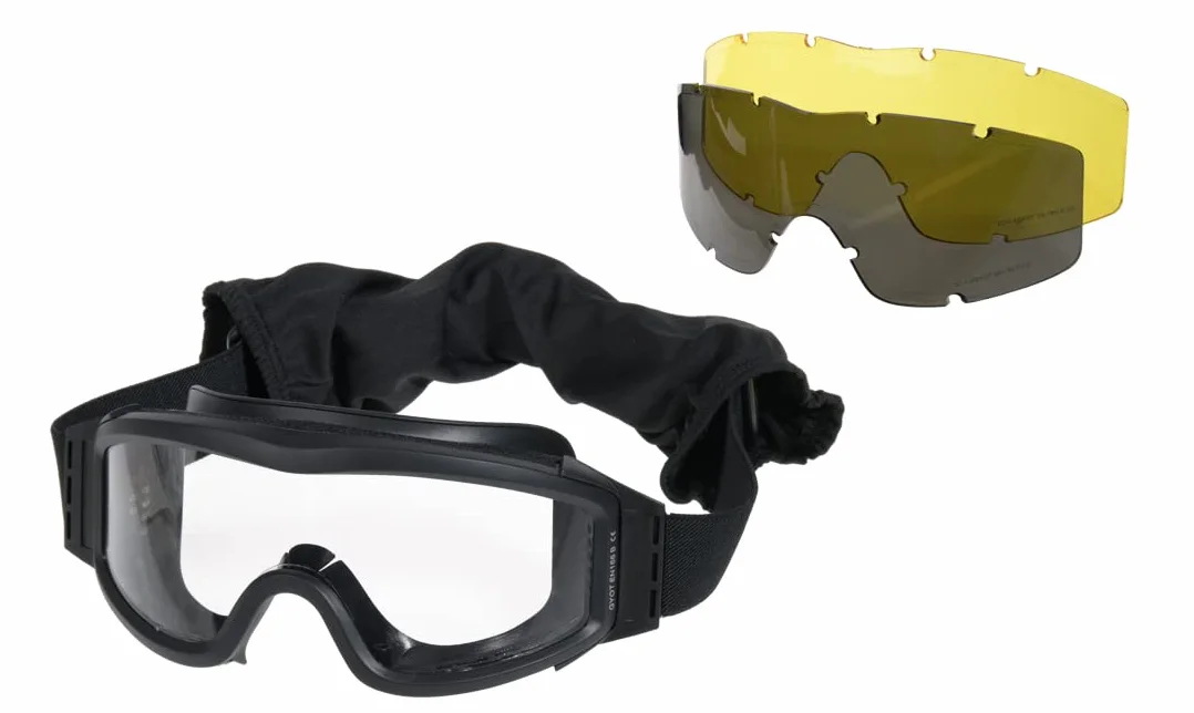 Gafas Proteccion Anti VAHO Negras 3 Lentes