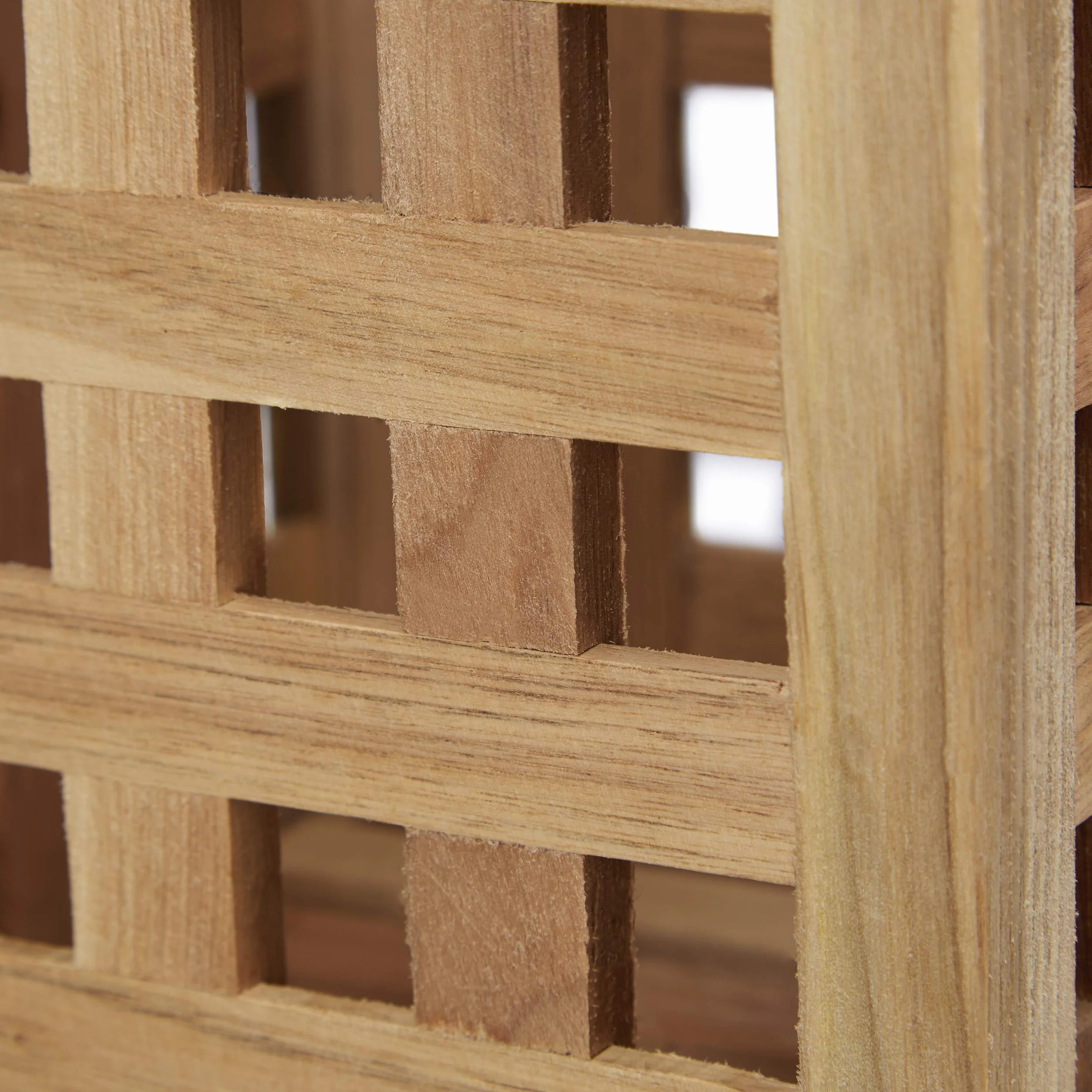 Relaxdays Paragüero Cuadrado Madera Nogal 50x18x18 cm Marrón Natural