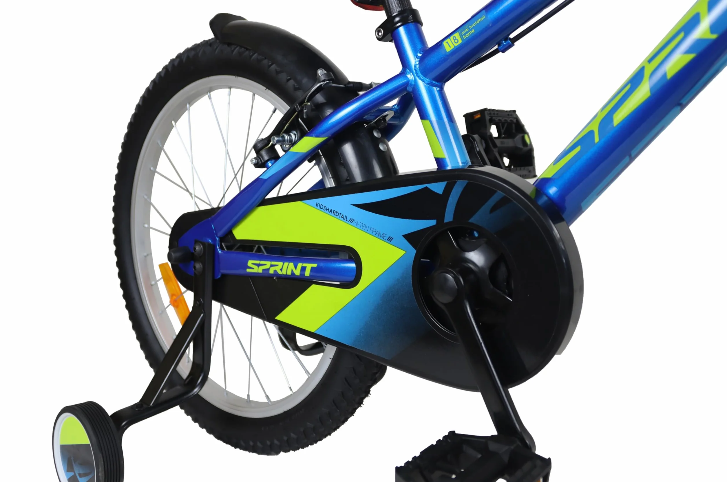 Bicicleta 18 Pulgadas Niño Frenos V-Break Estabilizadores Cuadro Acero