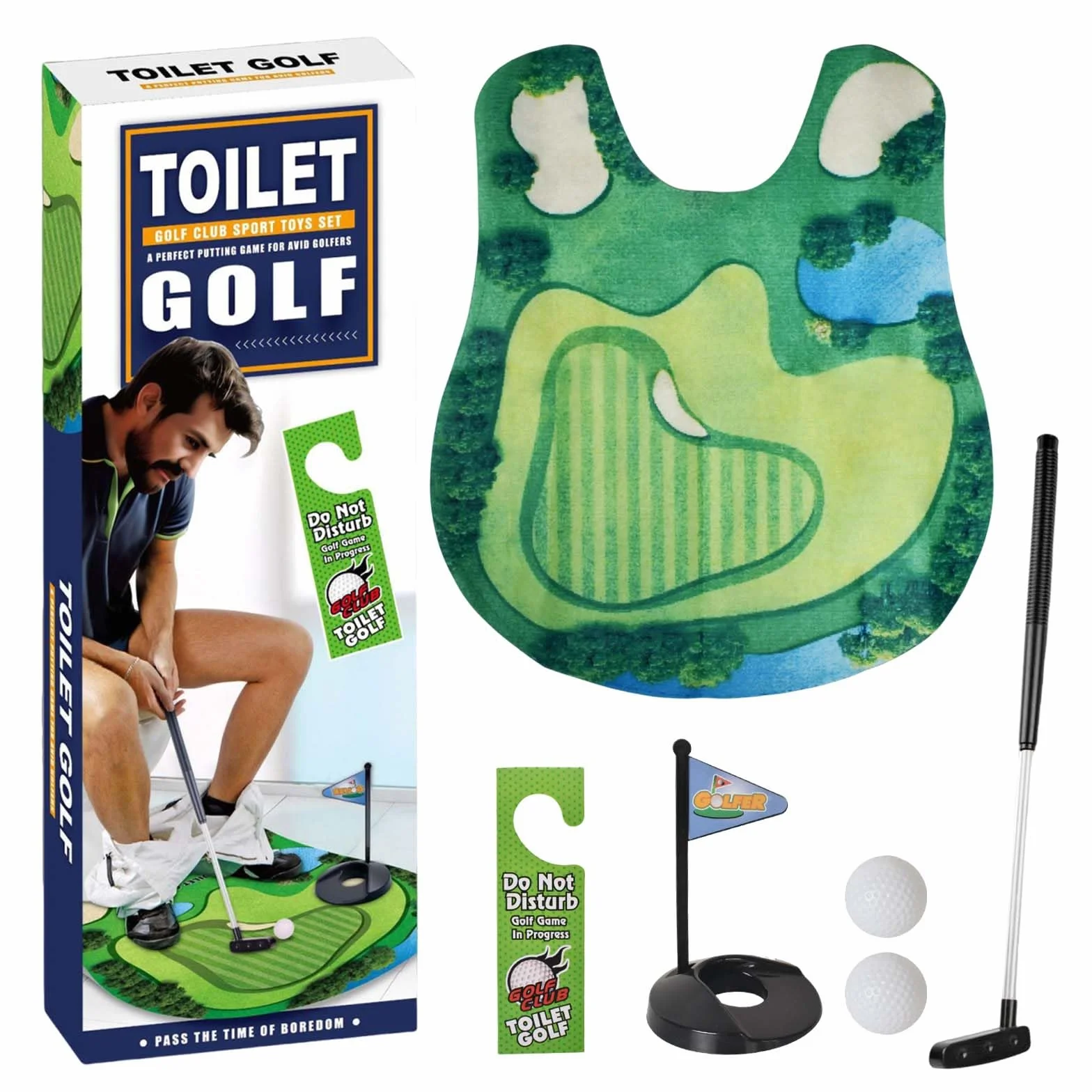 Juego de Golf para Baño Mini Golf Potty Putter Regalo Hombre