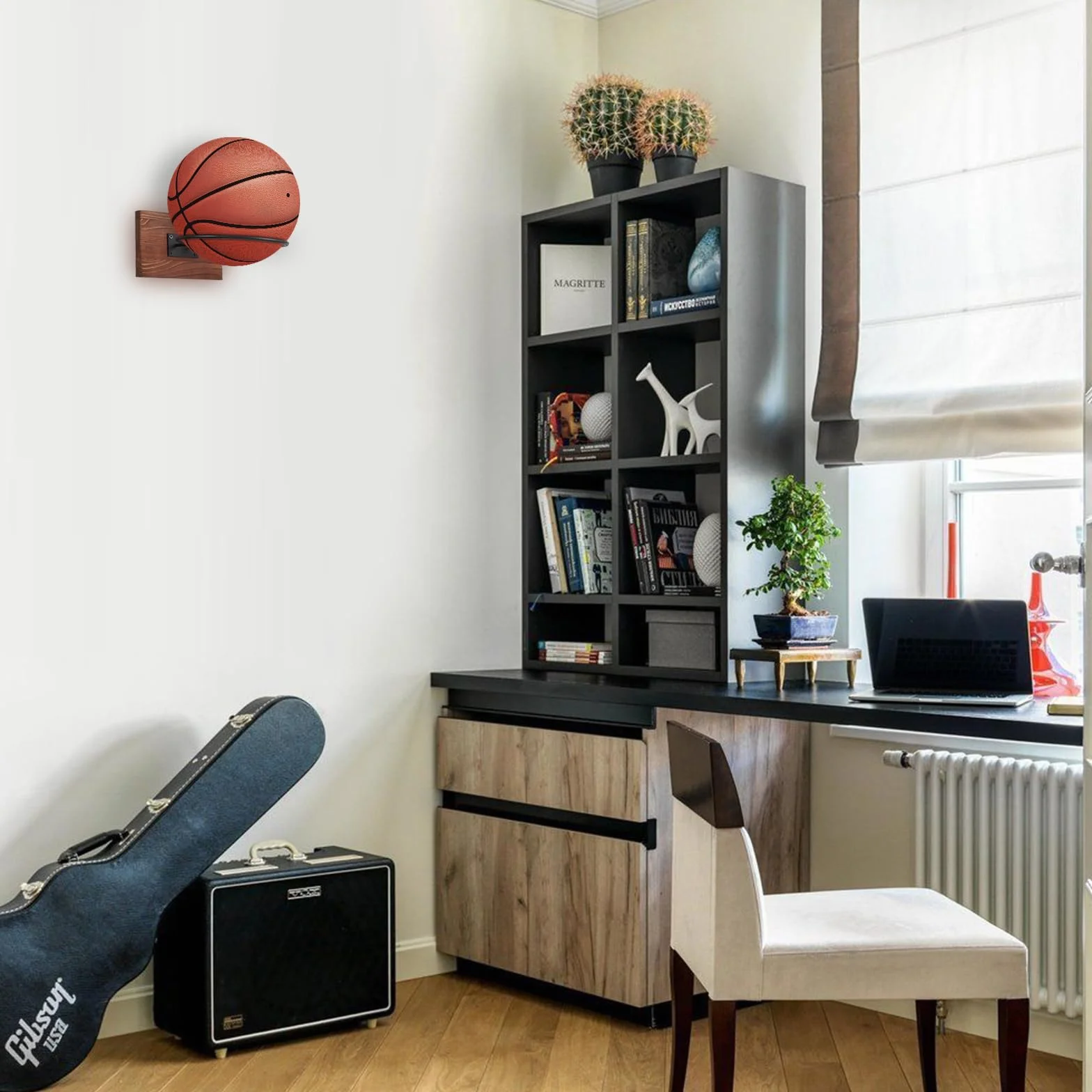 Soporte de Pared para Pelotas de Fútbol Baloncesto Rugby Exhibición Almacenamiento
