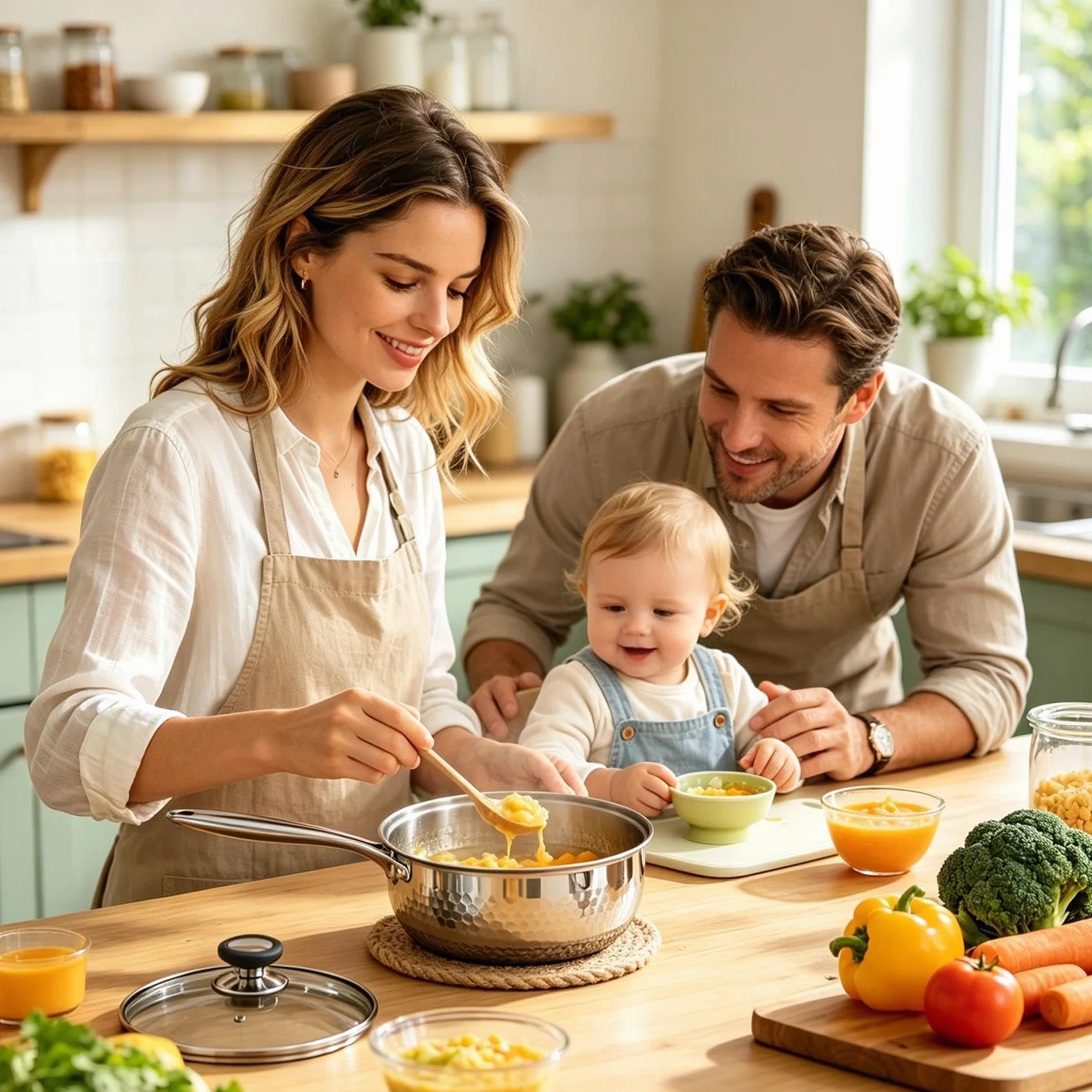 Cazo Con Tapa Menaje de cocina antiadherente con tapa y asa | Cazo Pequeño Para Vapor Y Salsas Para Freír, Cocinar a Fuego Lento, Hervir, en Cocina y en Hogar, Apto para Inducción