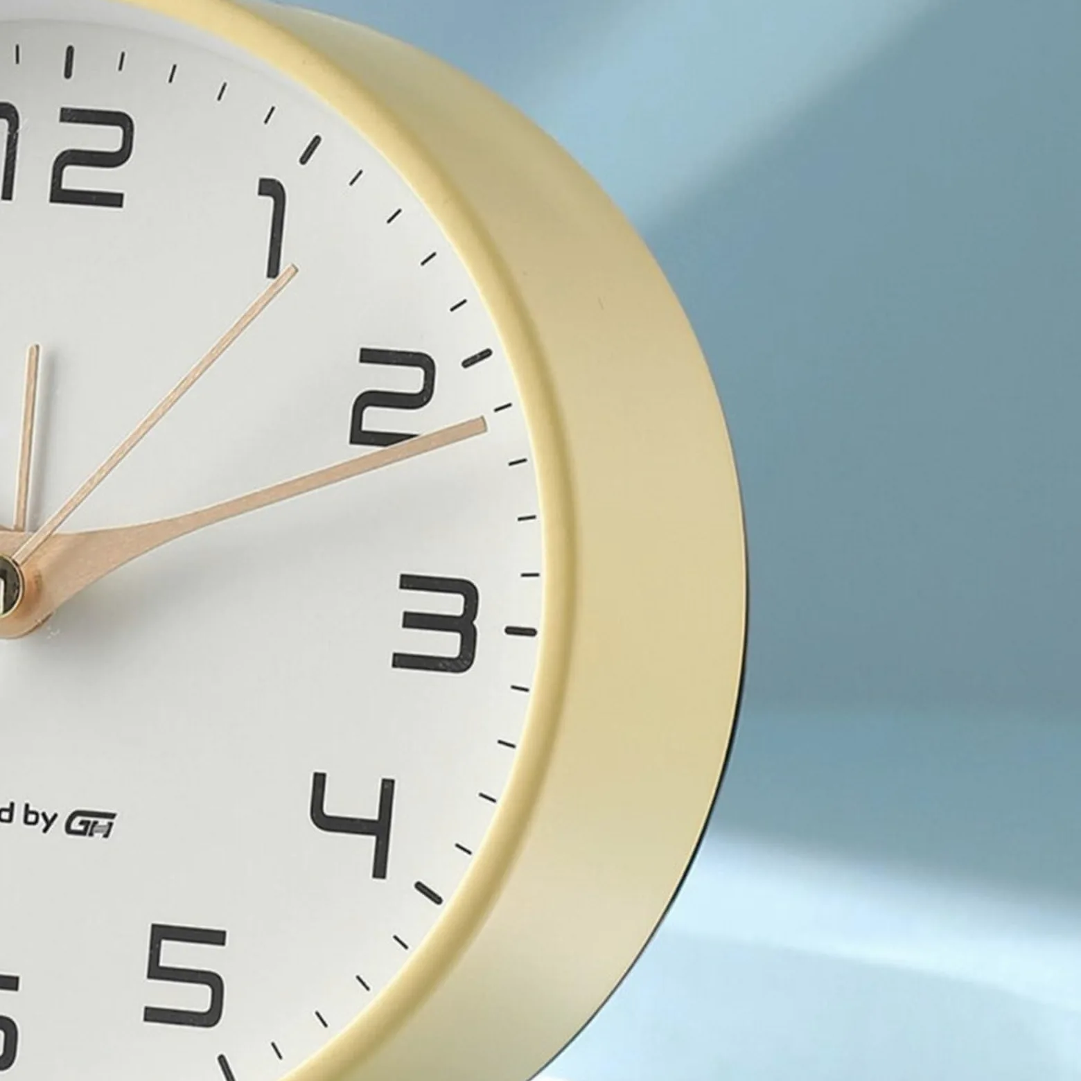 Despertador, Reloj de escritorio pequeño, analógico, silencioso(White)