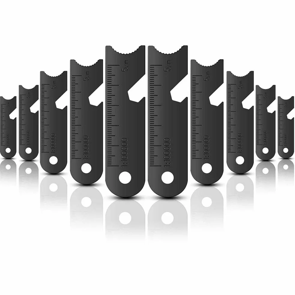 Raspador de pedernal 10 Piezas Acero al Fuego para Exteriores Supervivencia Bushcraft