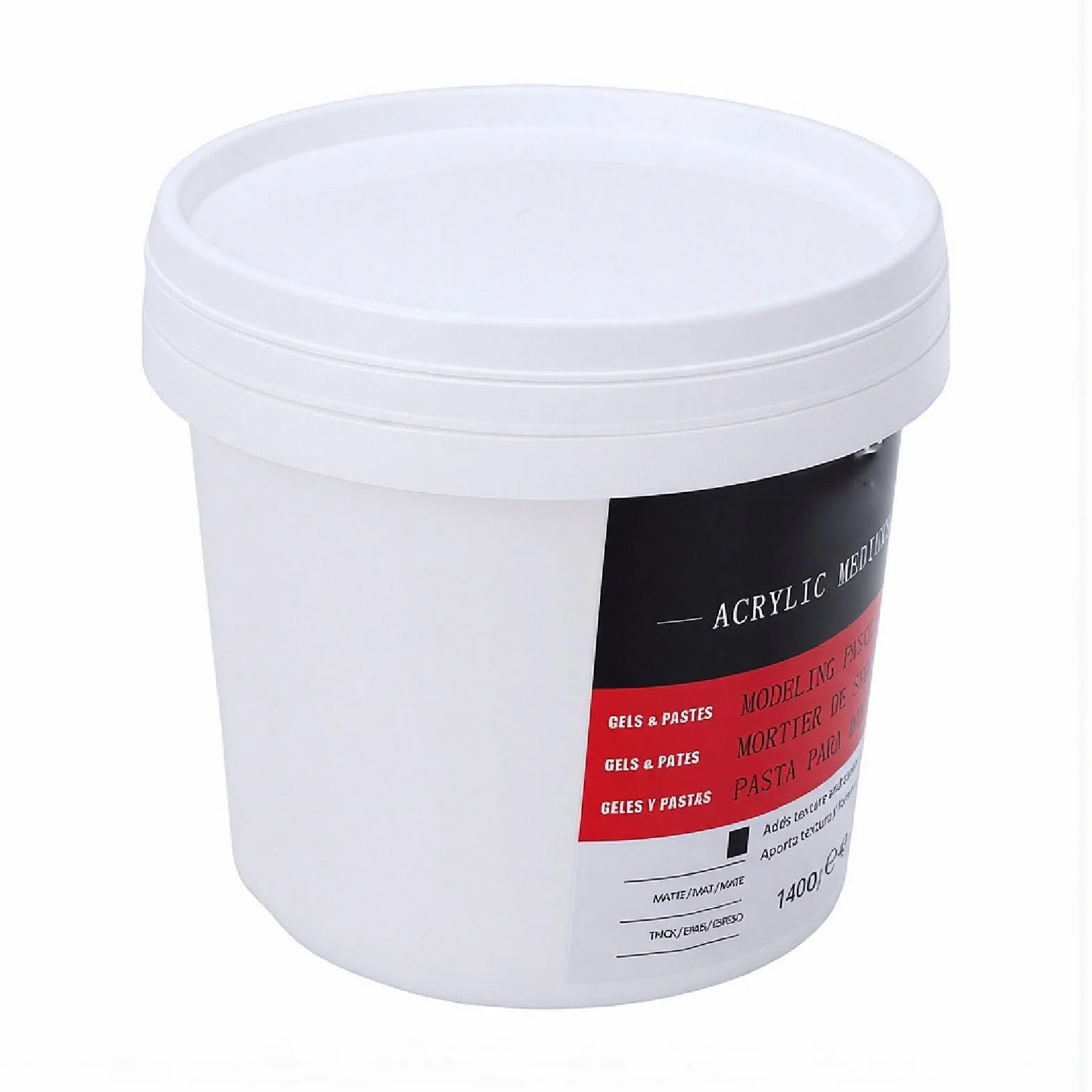 Pasta para Modelar Profesional, Materiales para Modelar, Pasta de Textura de Secado, Textura Artística para, Medio para Lienzo, Artesanías en Madera, Esculpir Arte, para Profesional, 1400g