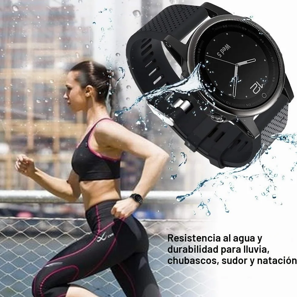 Correa de Reloj Garmin Fenix 5S Silicona Suave Repuesto para 5S/6S/7S