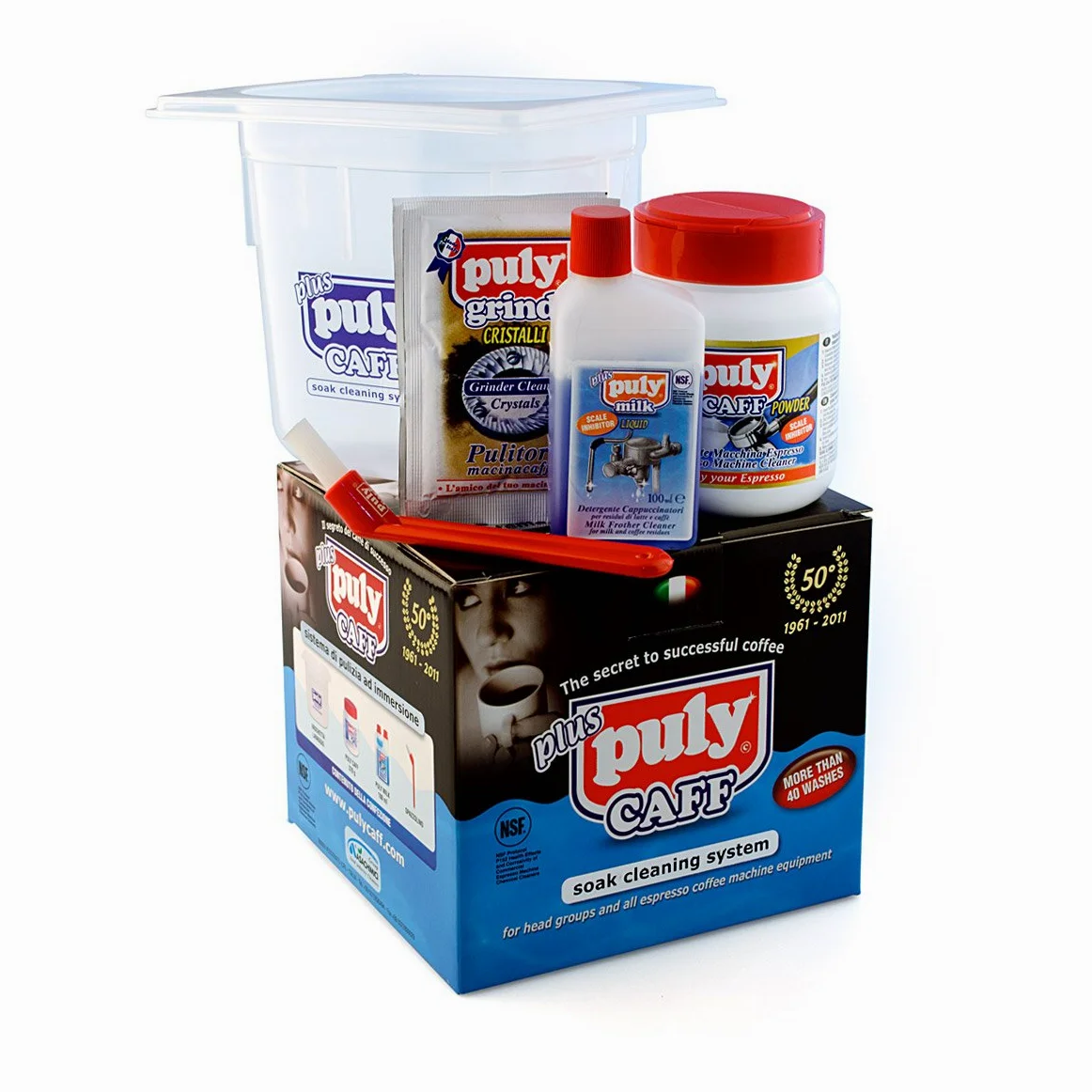 Puly Caff - Kit de limpieza para cafetera expreso/café