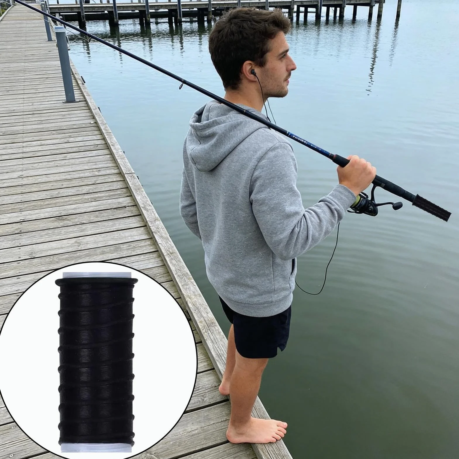 Mango En Frio Retractil Silicona Texturizado Antideslizante Impermeable Cubierta Empuñadura Raqueta