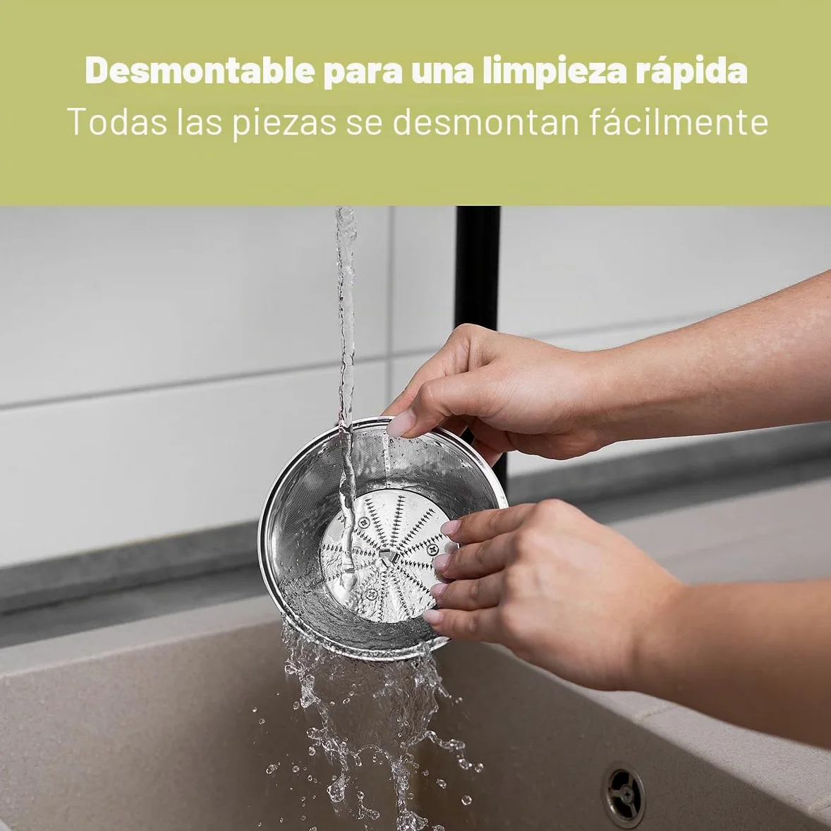 Clatronic AE 3666 - Licuadora para verduras y frutas, 2 velocidades, acero inoxidable, 400 W, color gris