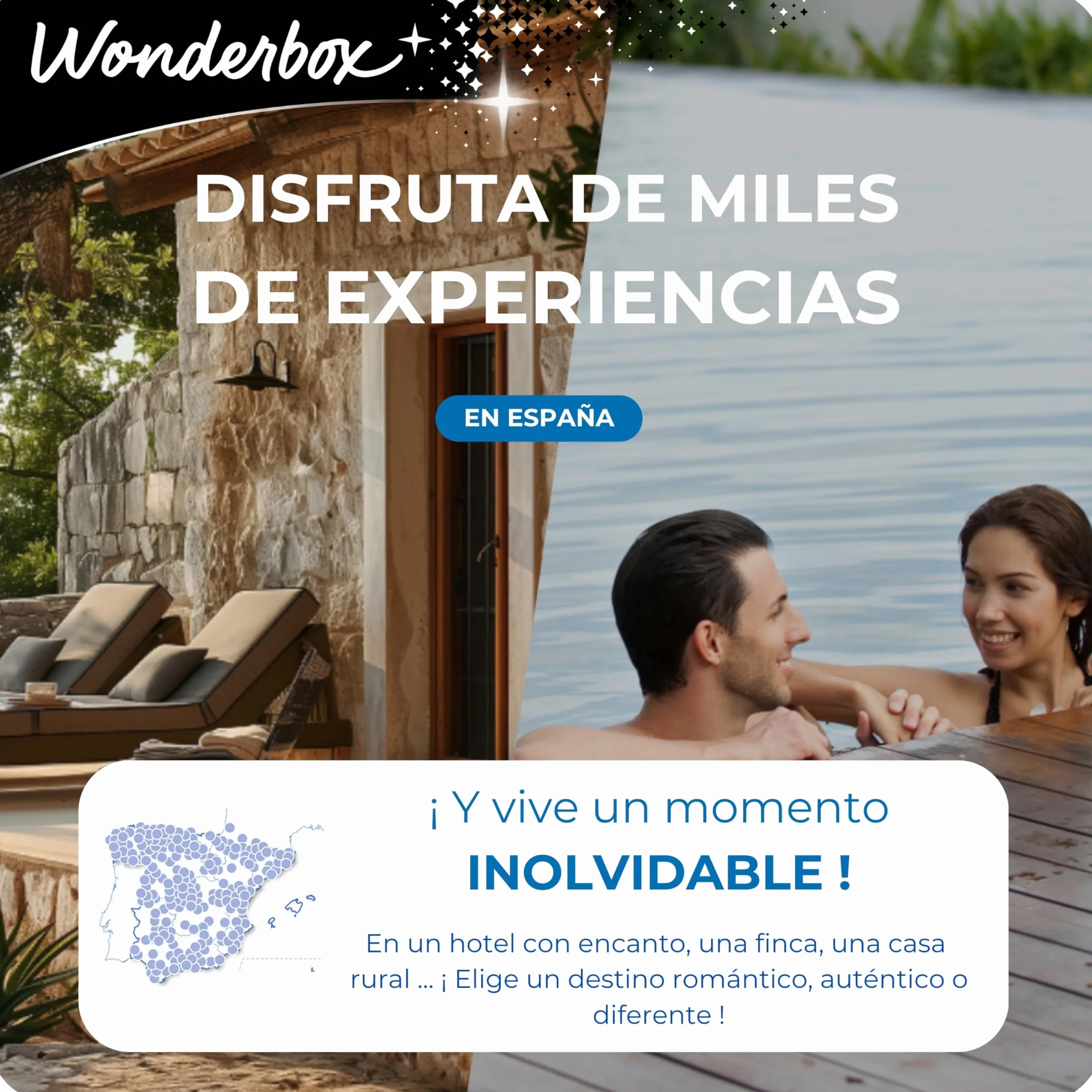 WONDERBOX Caja Regalo - DOS DÍAS EN FAMILIA - 820 estancias inolvidables para cuatro personas