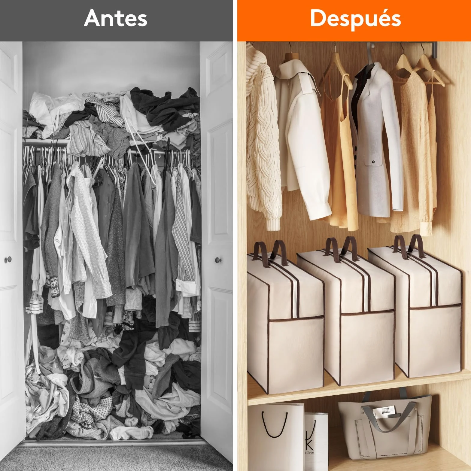 Lifewit Bolsas Almacenaje Ropa, Almacenaje Armario, Bolsas Mudanza, Organizador Armario Apilable, Bolsas Para Guardar Ropa, Edredones, Colchas, 75 L, 3 Piezas