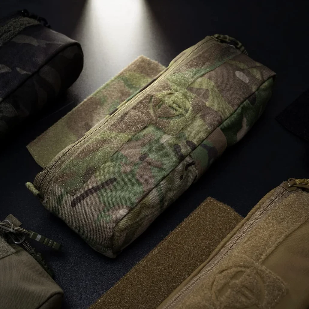 Bolsa táctica multicamuflaje nailon 500D para chaleco JPC AVS airsoft paintball