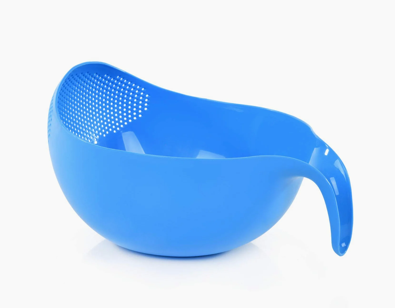 Mintra Home Colador de arroz (azul) - Colador, ligero, para limpiar arroz, frijoles, frutas y verduras