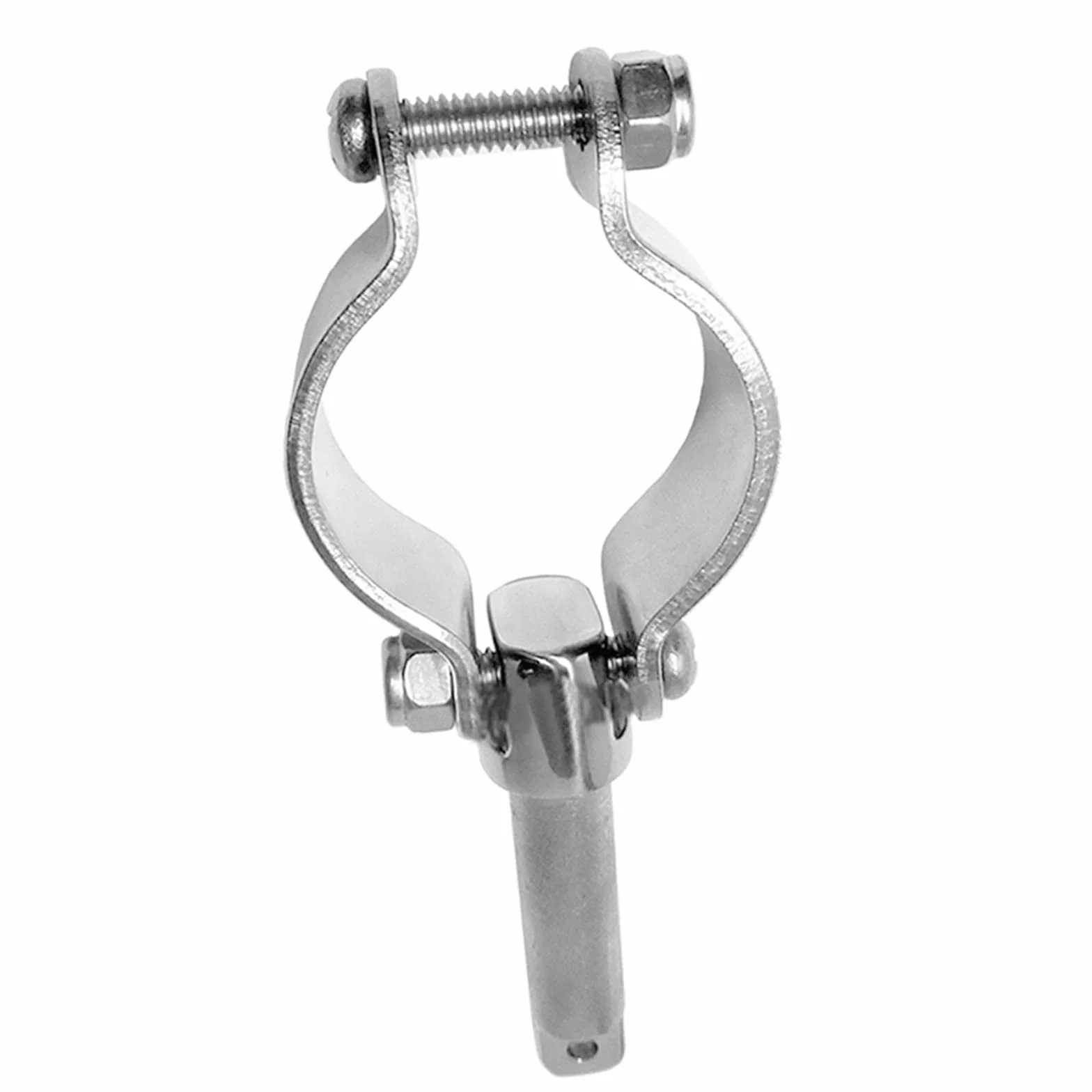 Marine 304SS - Abrazadera en Oarlock para zócalo de 1,27 cm para yate, barco, bloqueo de remo