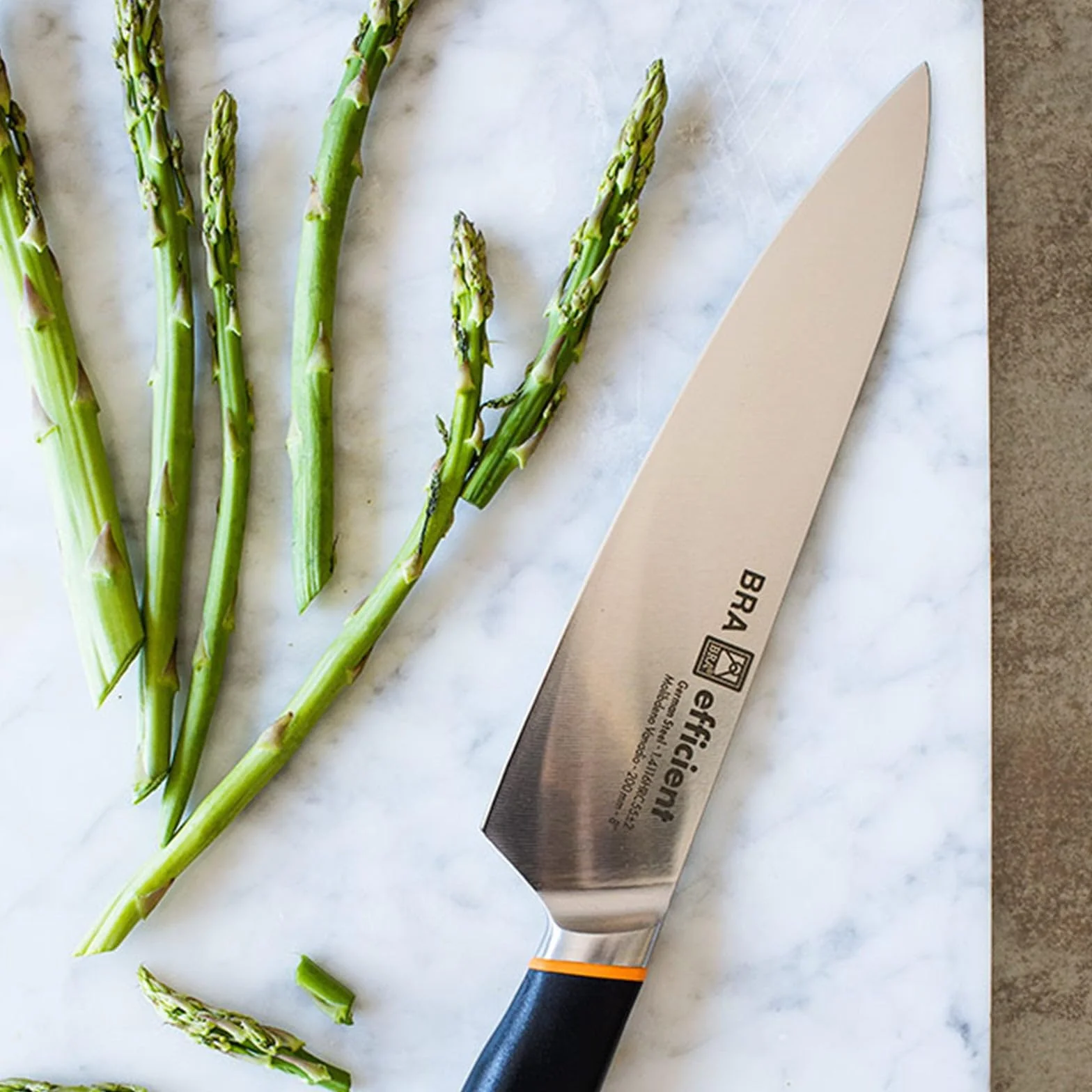 BRA Efficient | Cuchillo Cocinero, Acero Inoxidable, Gris, 3x5x32 cm, Talla única