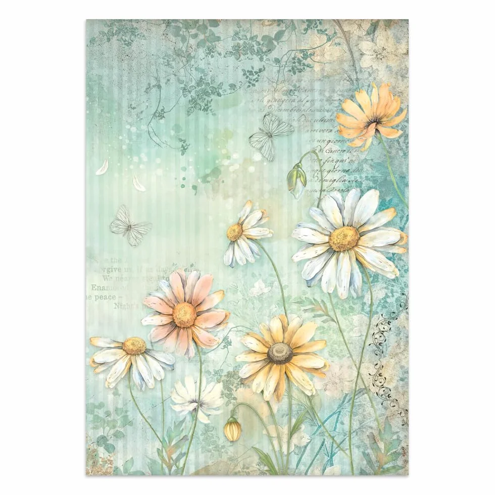 Stamperia - Junk Journal Stickers, Cut-Outs, and Backgrounds for Scrapbooks, Albums, Card Making, Bullet Journalling and More, Perfect for Hobbies, Crafts, and Gifting (Daisy Art)