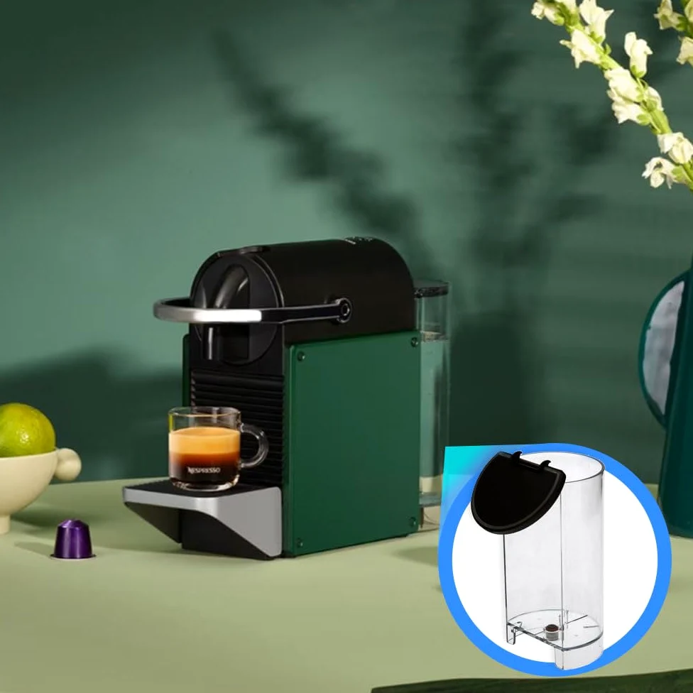 Anakel Home Repuesto Depósito Agua Cafetera MS-0067944 Compatible con Cafetera Nespresso Pixie XN3005, XN3006, XN3008 | Tanque de Agua, Plástico Resistente, Incluye Tapadera, 0.7L