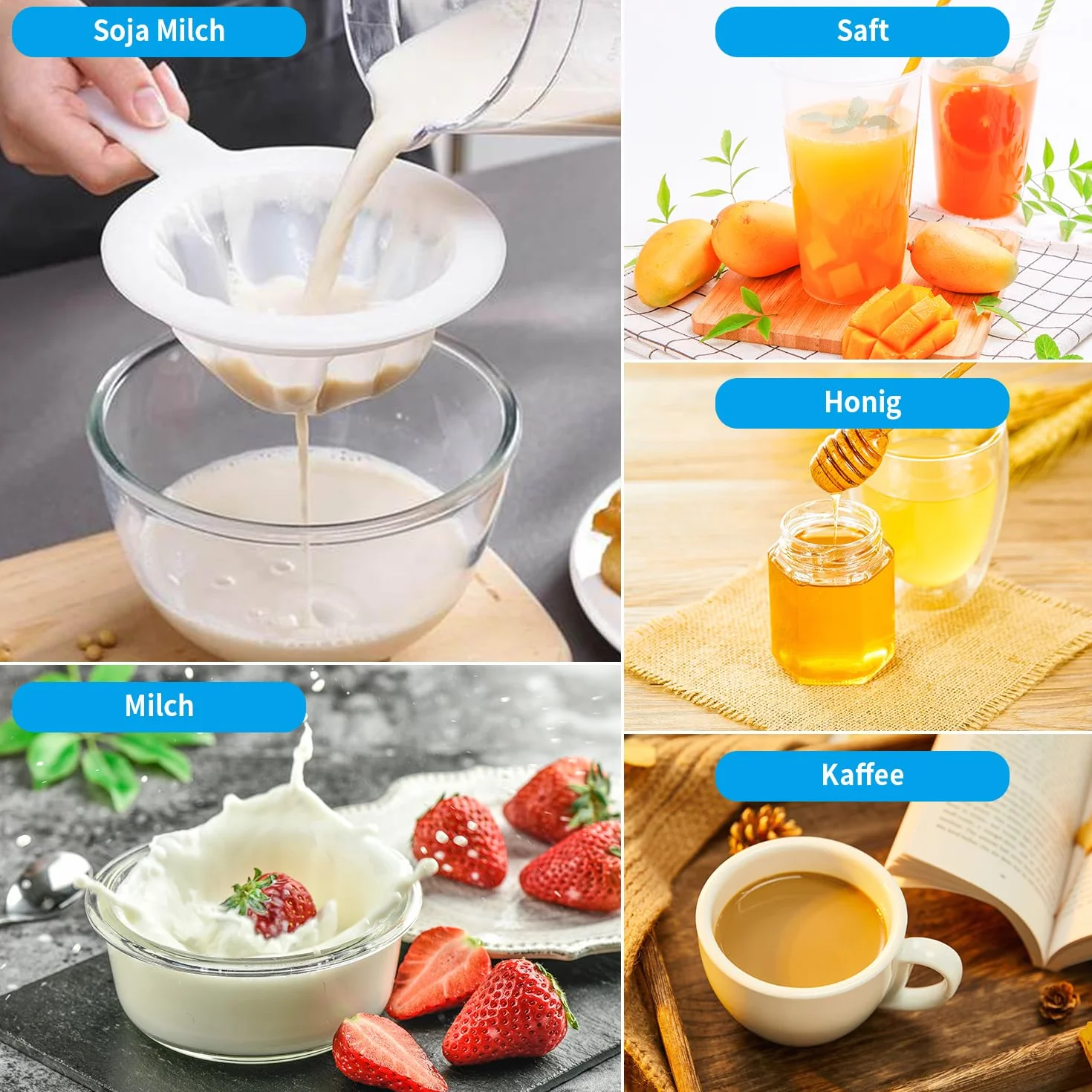 2 Pcs Colador de Tela de Cocina, Colador de Malla de Nailon Fino Ultrafino, Coladores de Telas con Asa, Tamiz Coladores Fino de Malla 200 y 400 para Jugo Leche Té Yogur