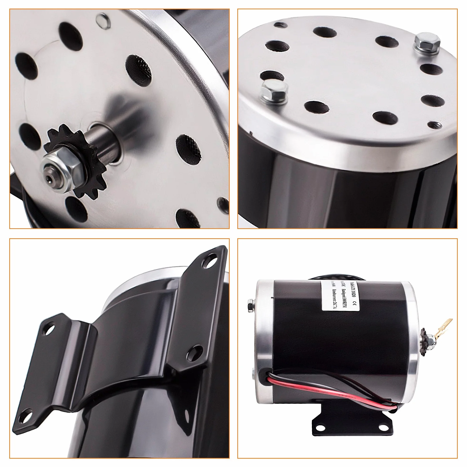 maXpeedingrods 500W DC24V Motor Elétrico Cepillado para Go-kart DIY Scooter E Bike