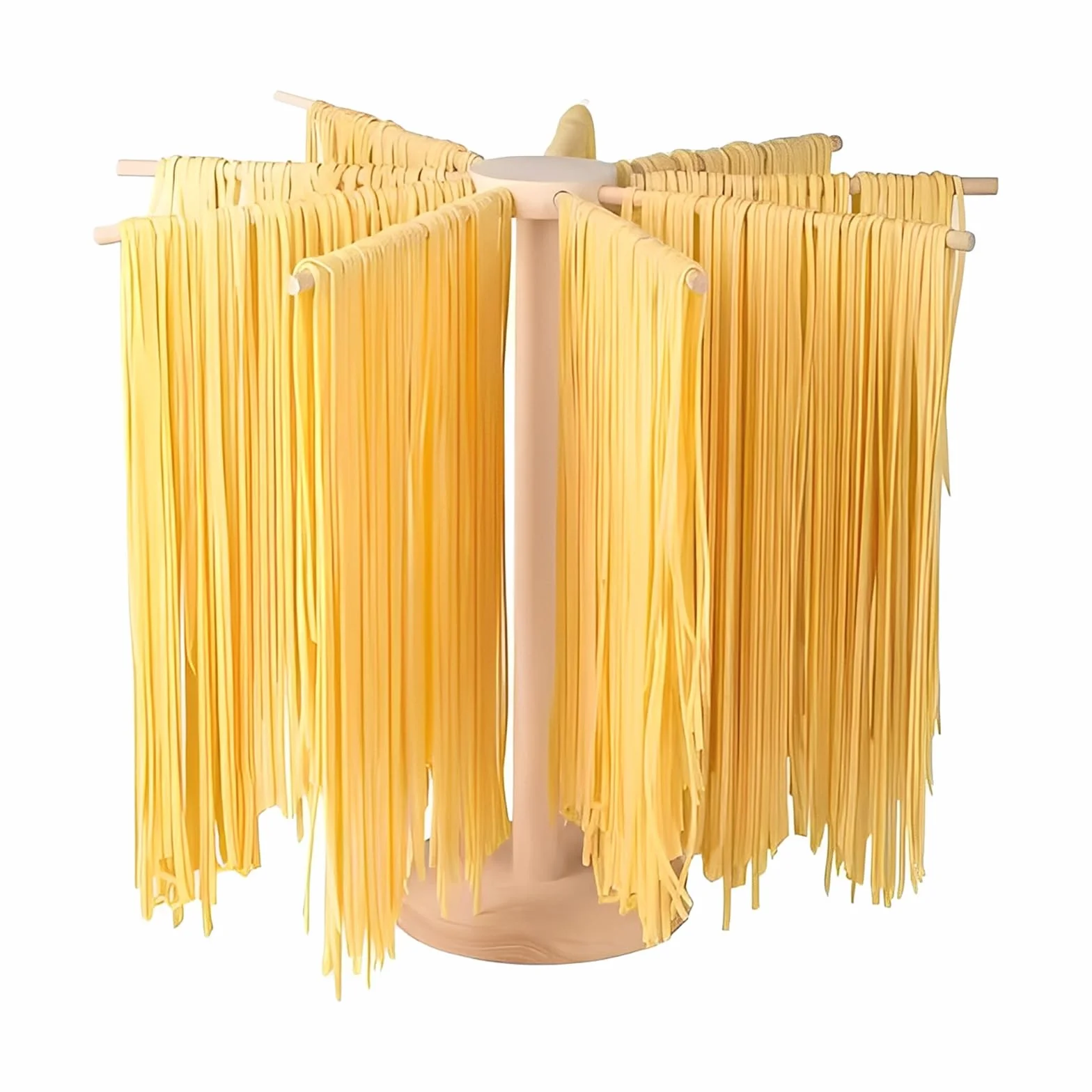 Soporte para Secado de Pasta | Secador de Pasta 9 Barras Plegable, Estante para Fideos Frescos y Caseros | Utensilio de Cocina para Colgar Pasta Hecha a Mano