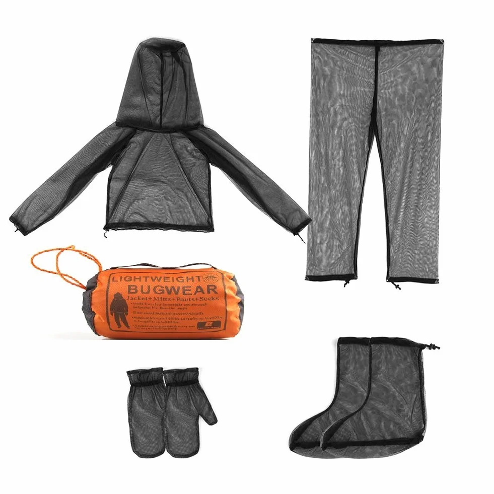 Traje Anti Mosquitos Malla Ultra-Fina para Hombres Mujeres Senderismo Pesca