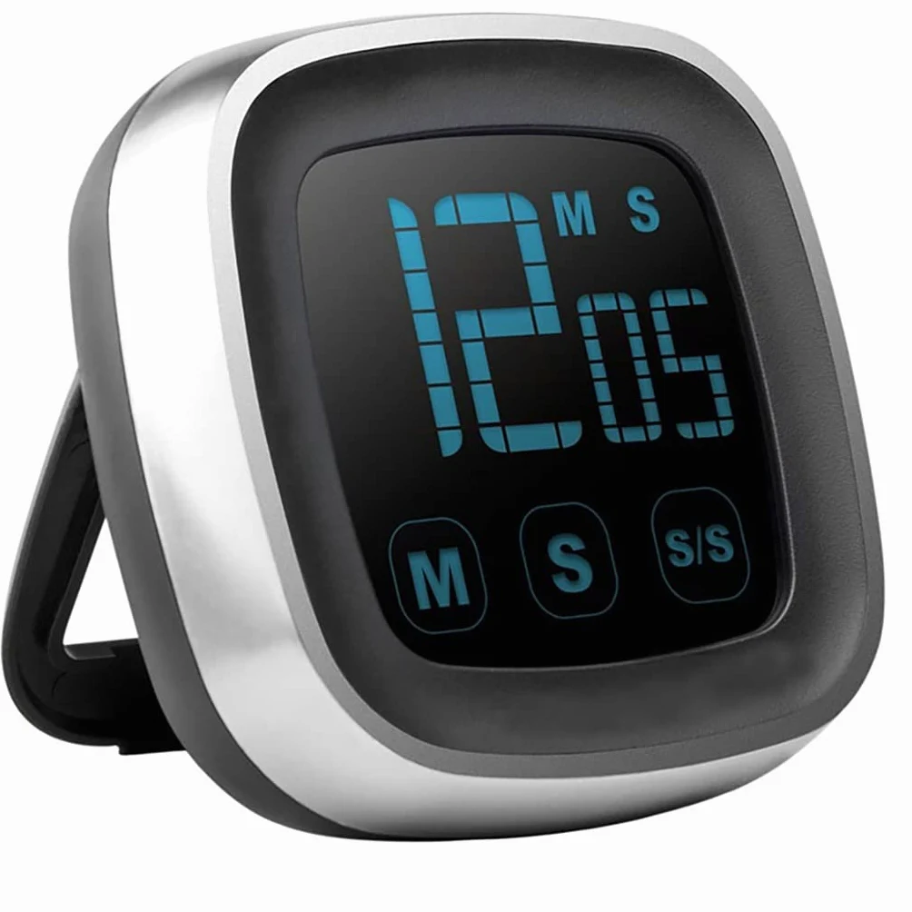Temporizador Digital de Cocina con Pantalla táctil, cronómetro, Despertador y aparatos magnéticos de Cocina.