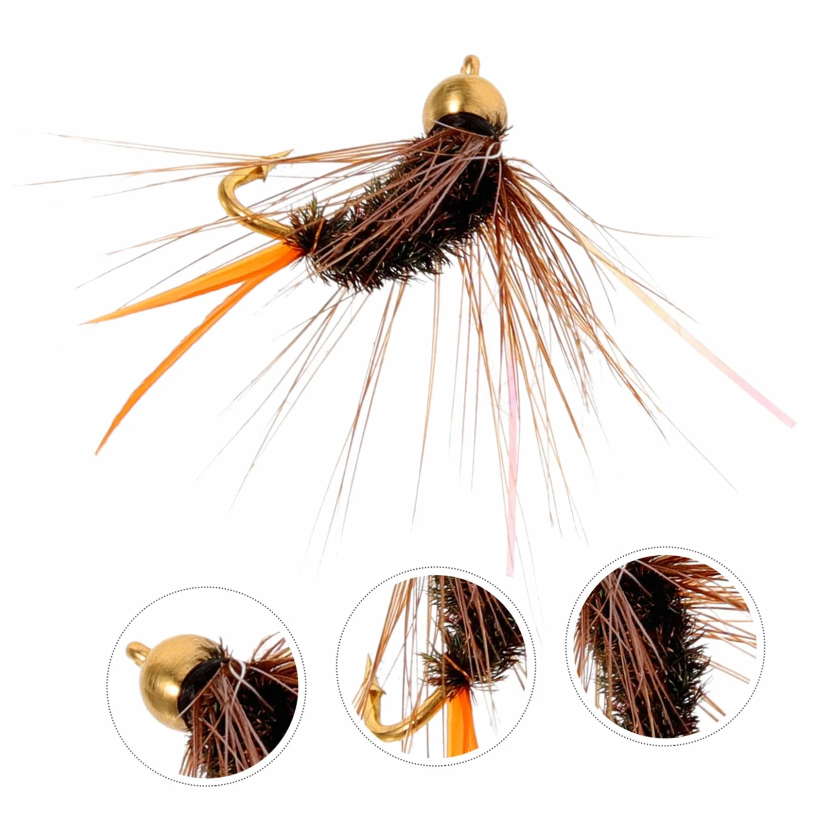 BESPORTBLE Anzuelos De Pesca Black Bass 12 Piezas Ninfas Pesca Trucha