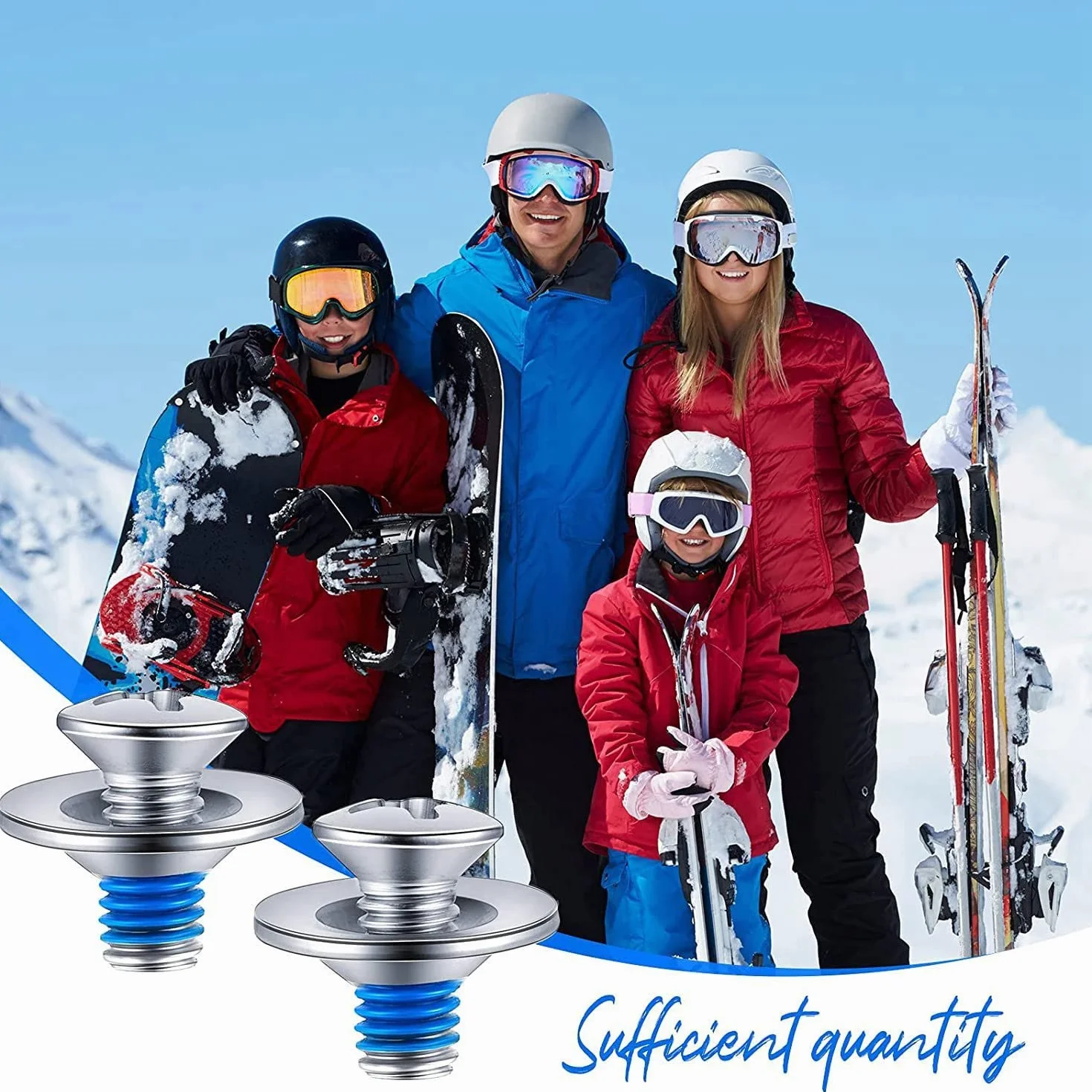 Tornillos de encuadernación de snowboard 16 piezas con arandelas